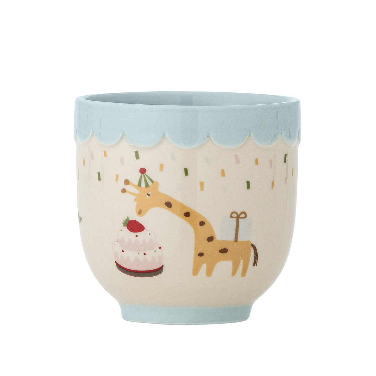 Celebrate Tasse, Blau, Steingut in Blau präsentiert im Onlineshop von KAQTU Design AG. Tasse ist von Bloomingville Mini