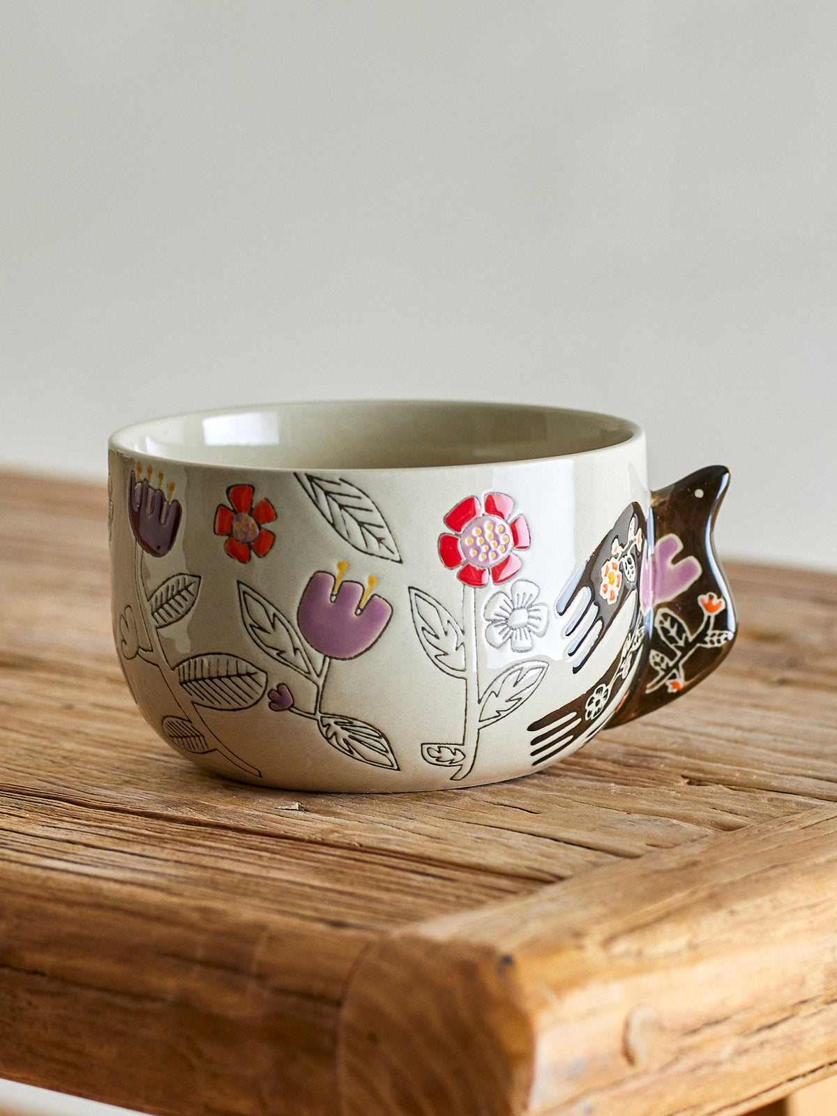 Vivielle Schale, Bunt, Steingut in Multi präsentiert im Onlineshop von KAQTU Design AG. Schale ist von Bloomingville