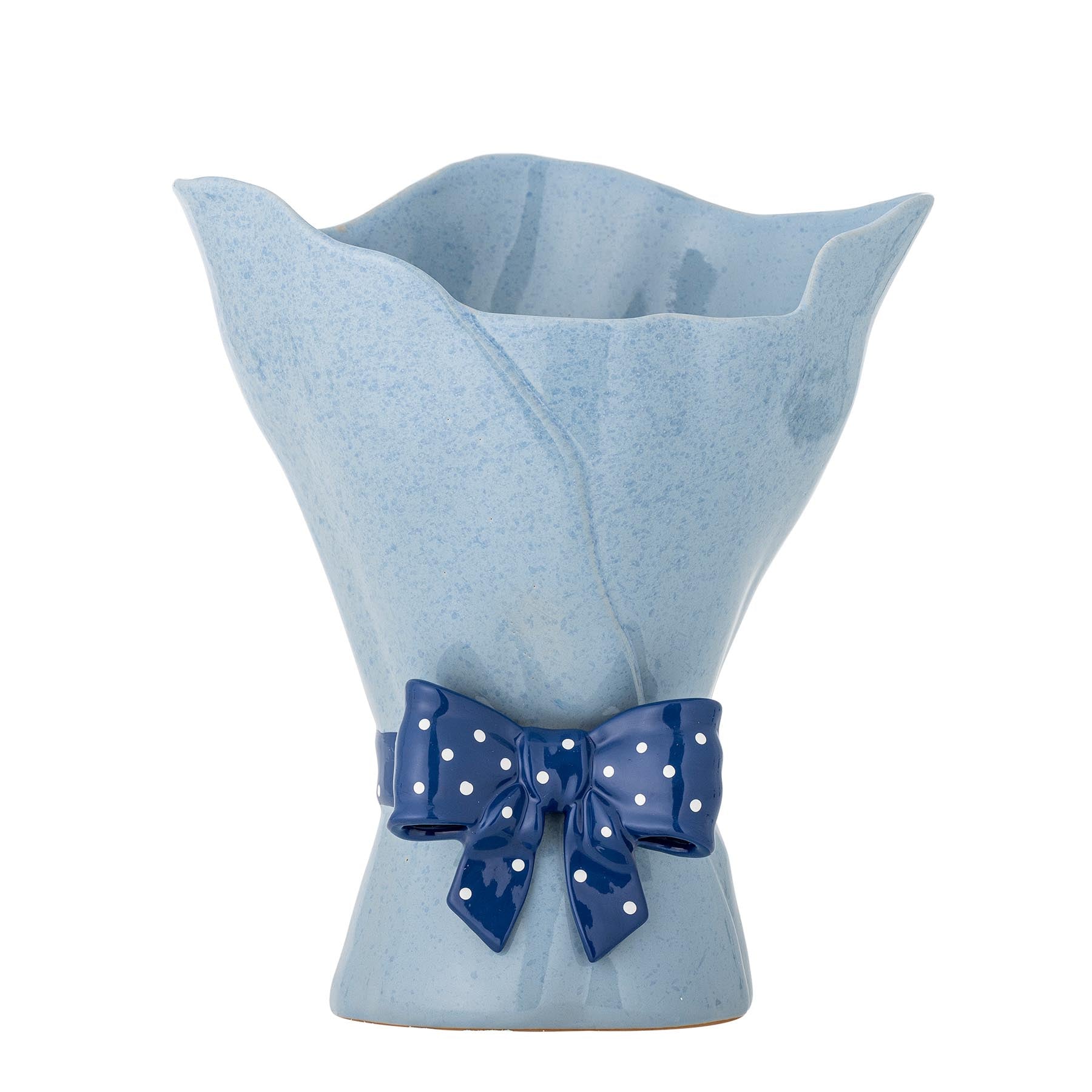 Belivia Vase, Blau, Steingut in Blue präsentiert im Onlineshop von KAQTU Design AG. Vase ist von Bloomingville