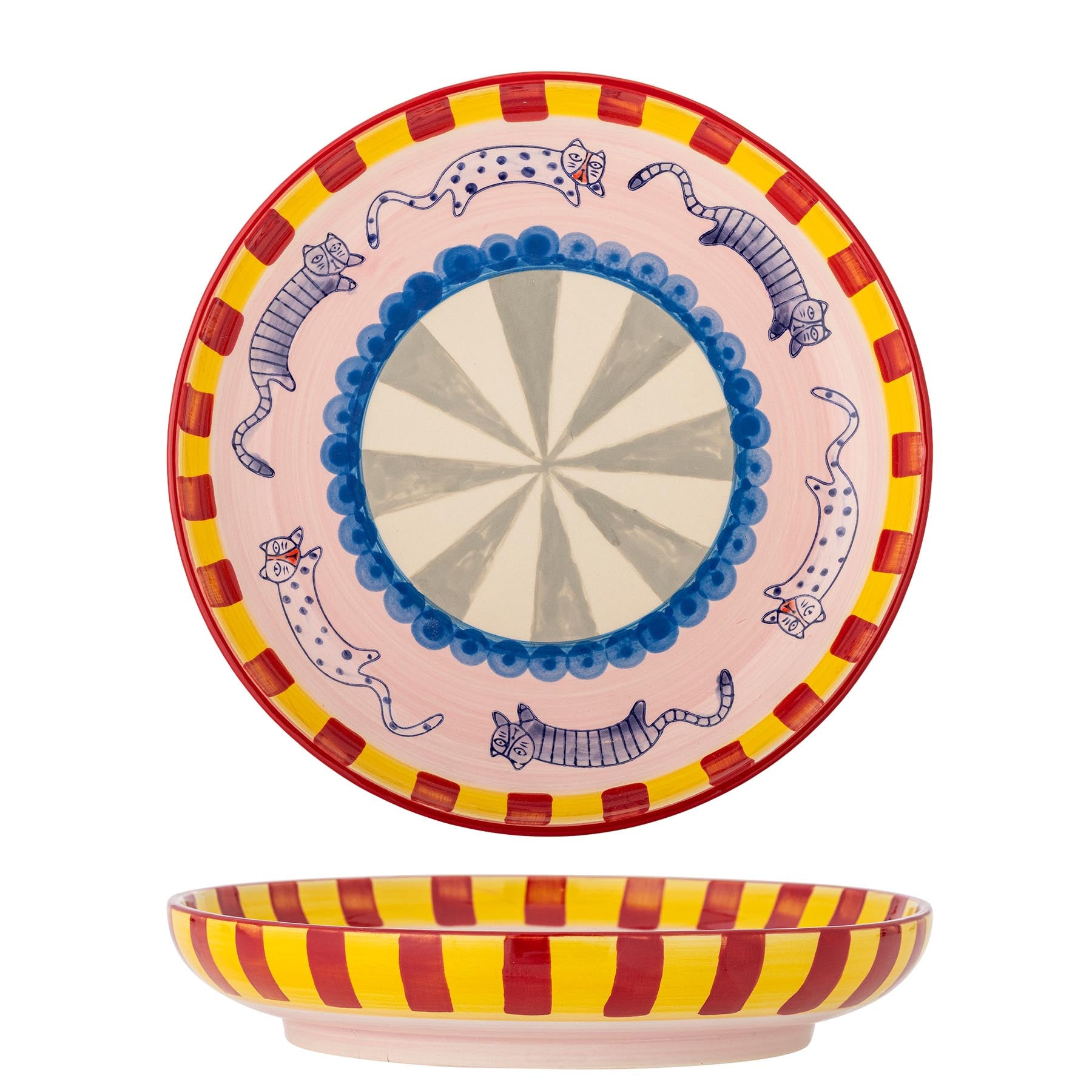 Missy Tablett, Bunt, Steingut in Multi präsentiert im Onlineshop von KAQTU Design AG. Tablett ist von Bloomingville