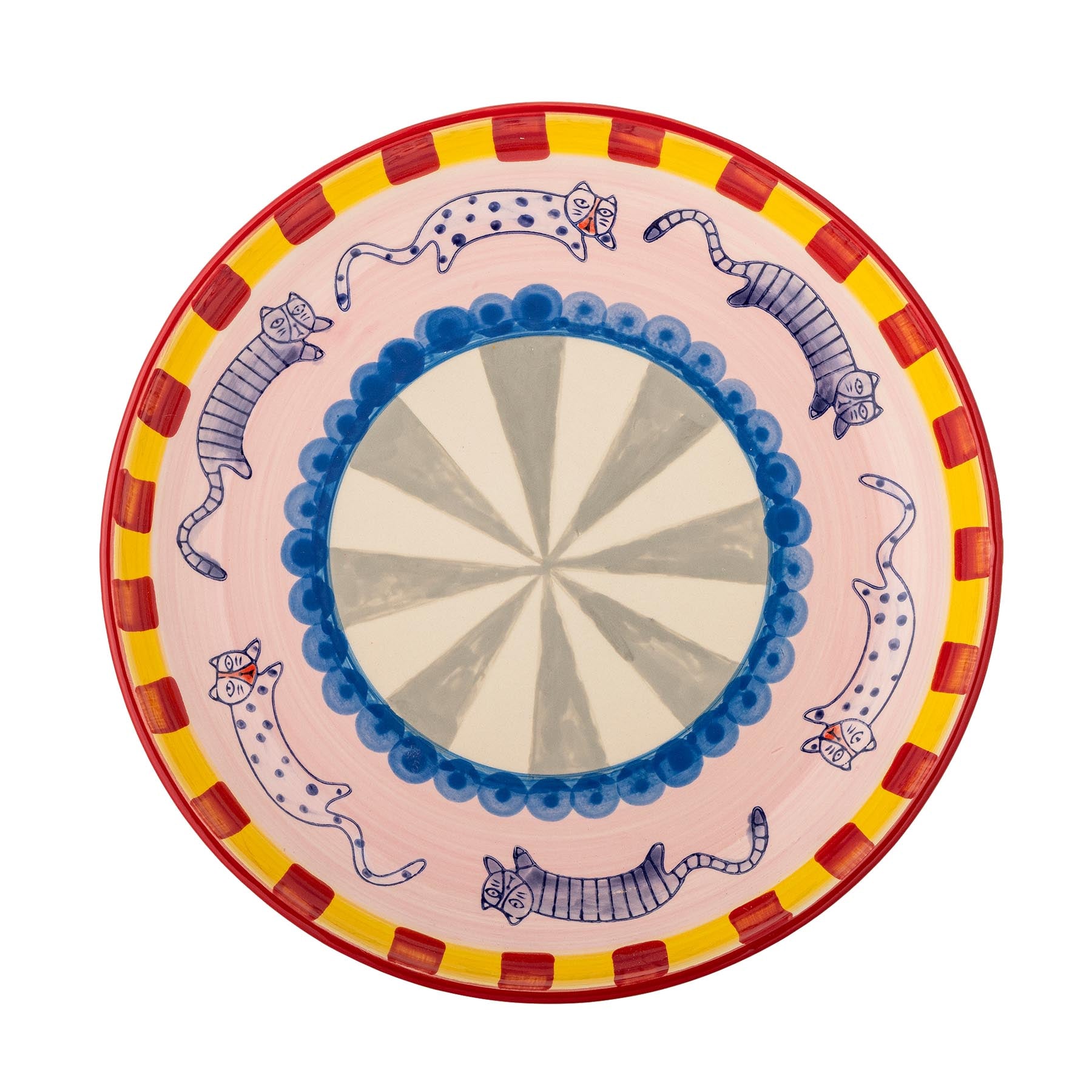 Missy Tablett, Bunt, Steingut in Multi präsentiert im Onlineshop von KAQTU Design AG. Tablett ist von Bloomingville