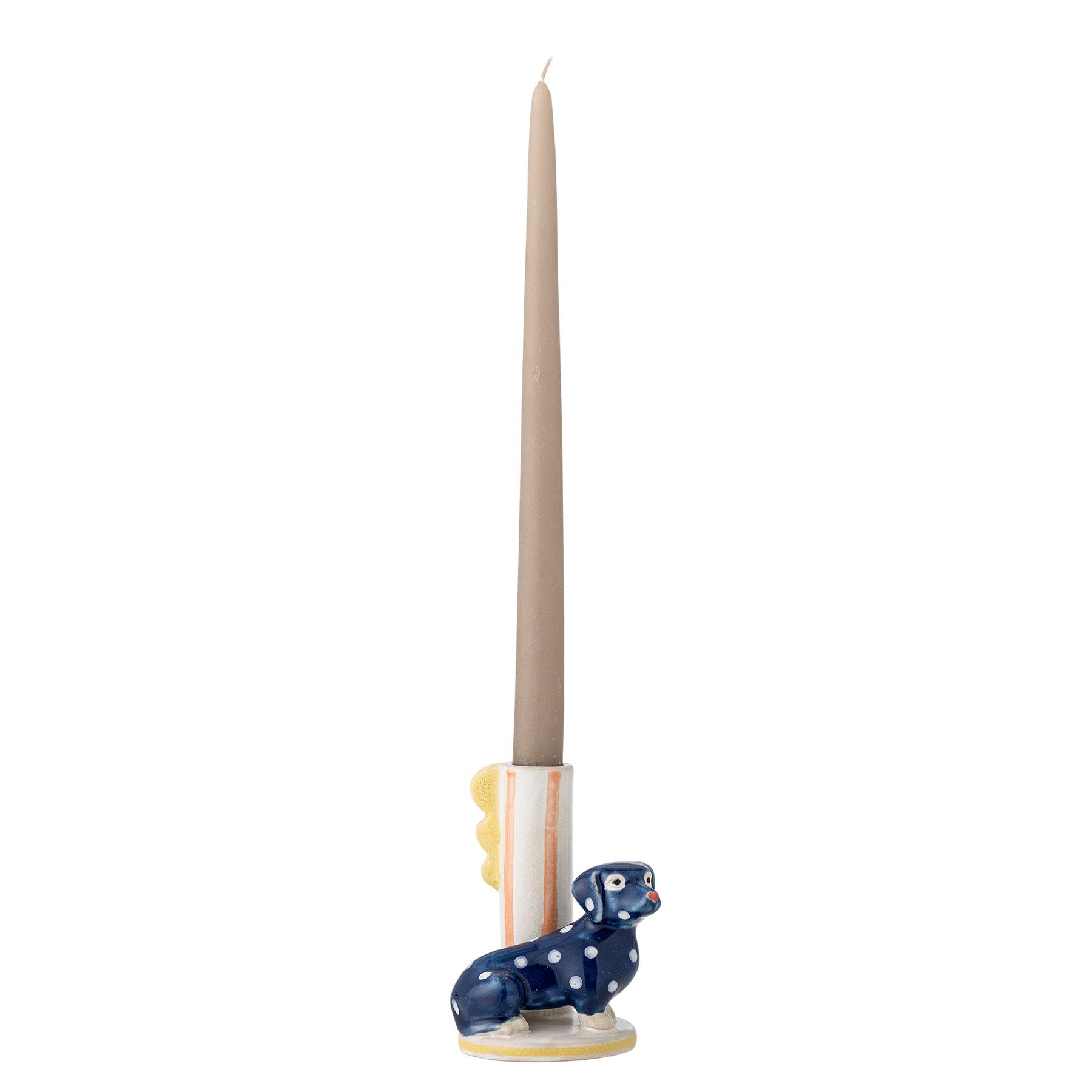 Dachsy Kerzenhalter, Bunt, Steingut in Multi präsentiert im Onlineshop von KAQTU Design AG. Kerzenständer ist von Bloomingville