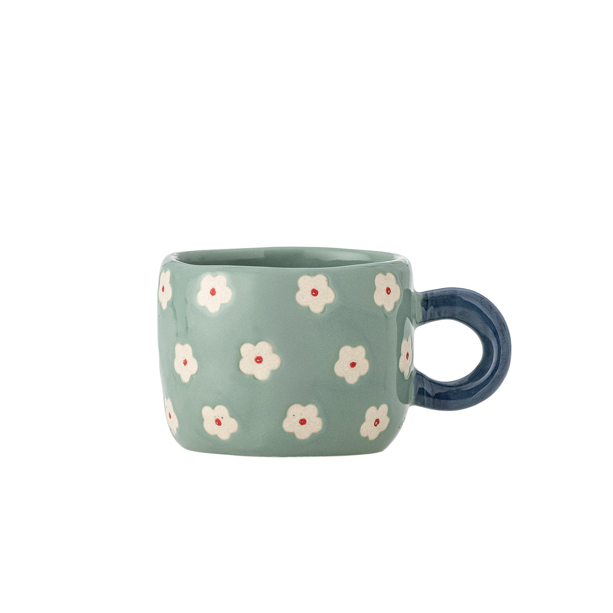 Nini Tasse, Blau, Steingut in Blue präsentiert im Onlineshop von KAQTU Design AG. Tasse ist von Bloomingville