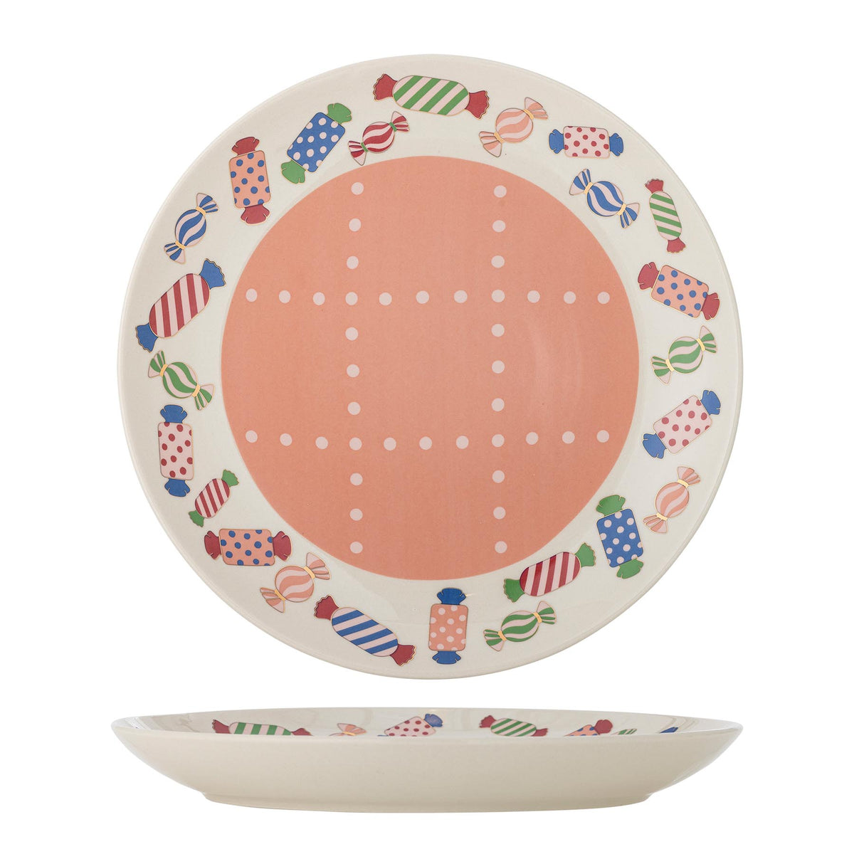 Caramella Teller, Bunt, Steingut in Multi präsentiert im Onlineshop von KAQTU Design AG. Teller ist von Bloomingville