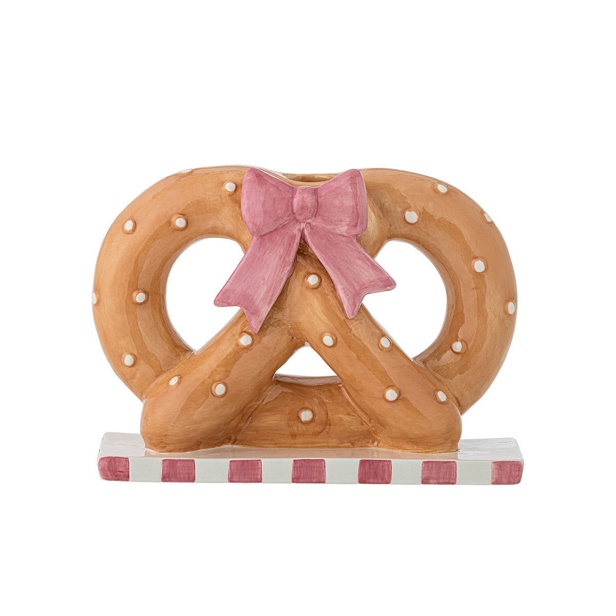 Pretzie Kerzenhalter, Braun, Keramik in Brown präsentiert im Onlineshop von KAQTU Design AG. Kerzenständer ist von Bloomingville