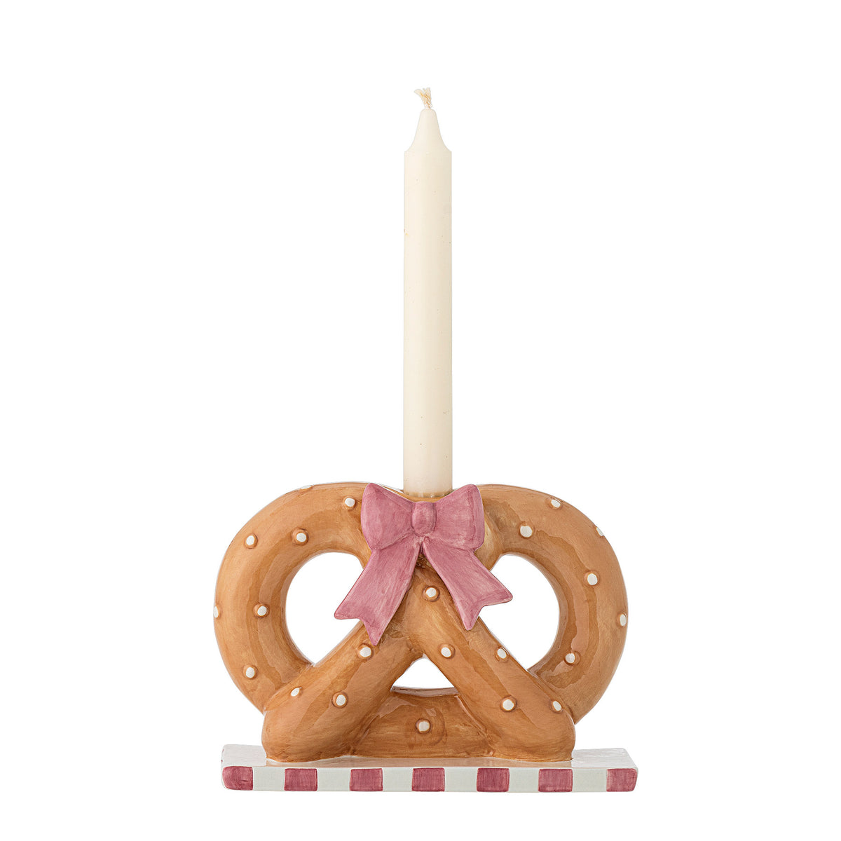 Pretzie Kerzenhalter, Braun, Keramik in Brown präsentiert im Onlineshop von KAQTU Design AG. Kerzenständer ist von Bloomingville