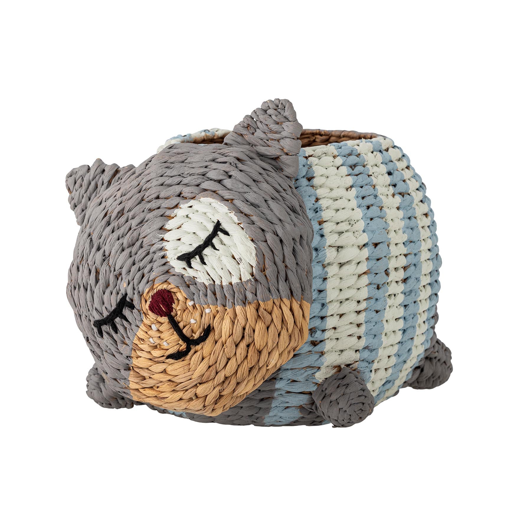 Mille Korb, Bunt, Wasserhyazinthe in Multi präsentiert im Onlineshop von KAQTU Design AG. Aufbewahrungskorb ist von Bloomingville Mini
