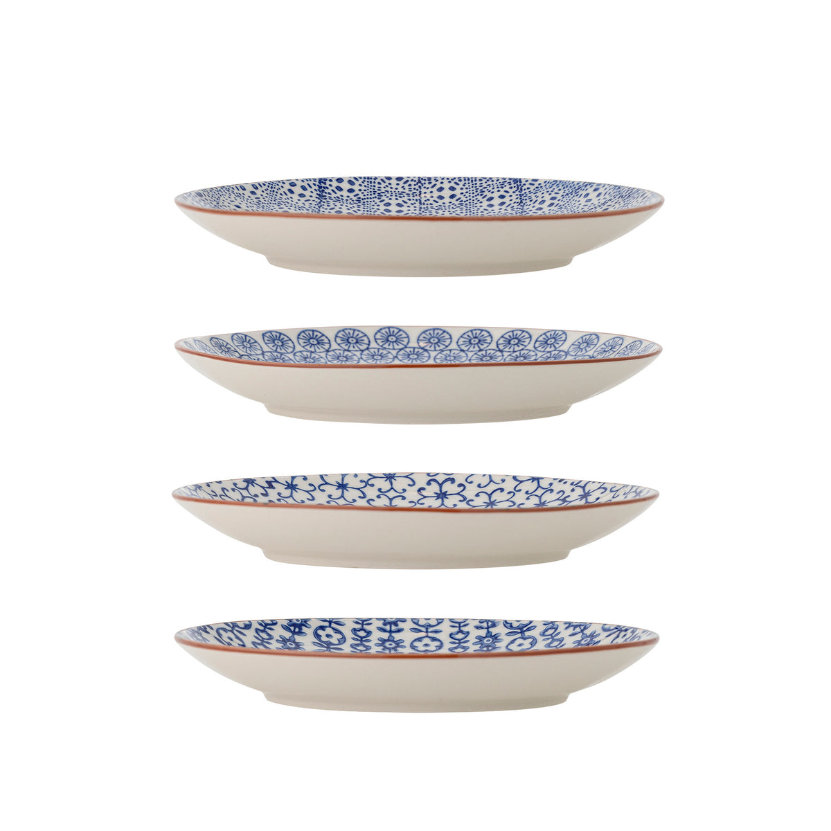 Karine Teller, Blau, Steingut in Blue präsentiert im Onlineshop von KAQTU Design AG. Teller ist von Bloomingville