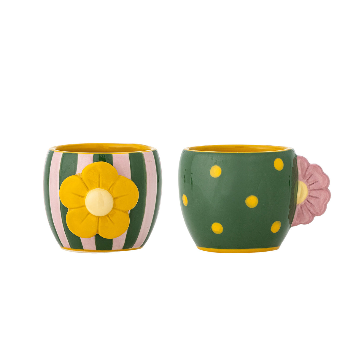 Haisy Tasse, Bunt, Steingut in Multi präsentiert im Onlineshop von KAQTU Design AG. Tasse ist von Bloomingville