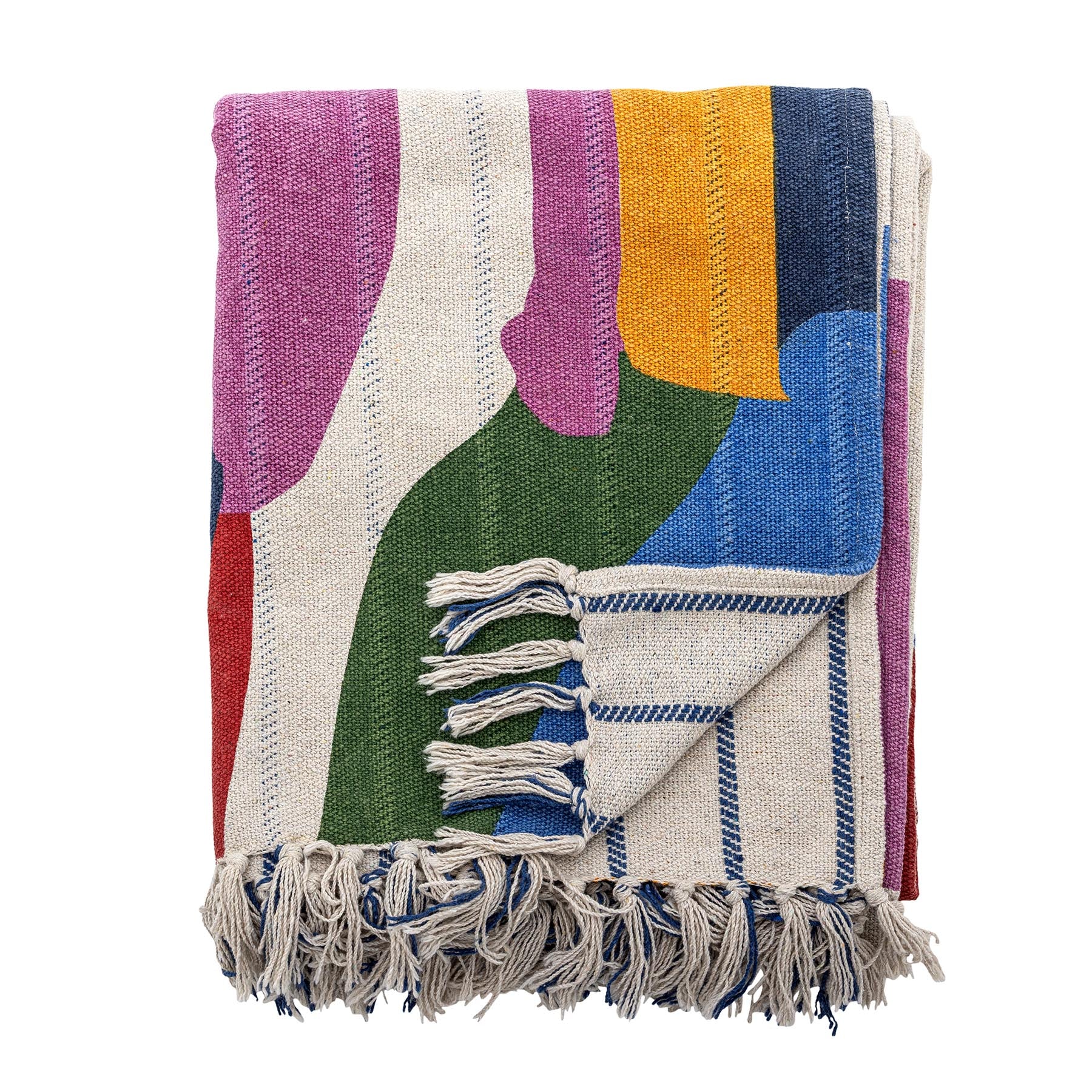 Artista Decke, Bunt, Recycelte Baumwolle in Multi präsentiert im Onlineshop von KAQTU Design AG. Bettüberwurf ist von Bloomingville