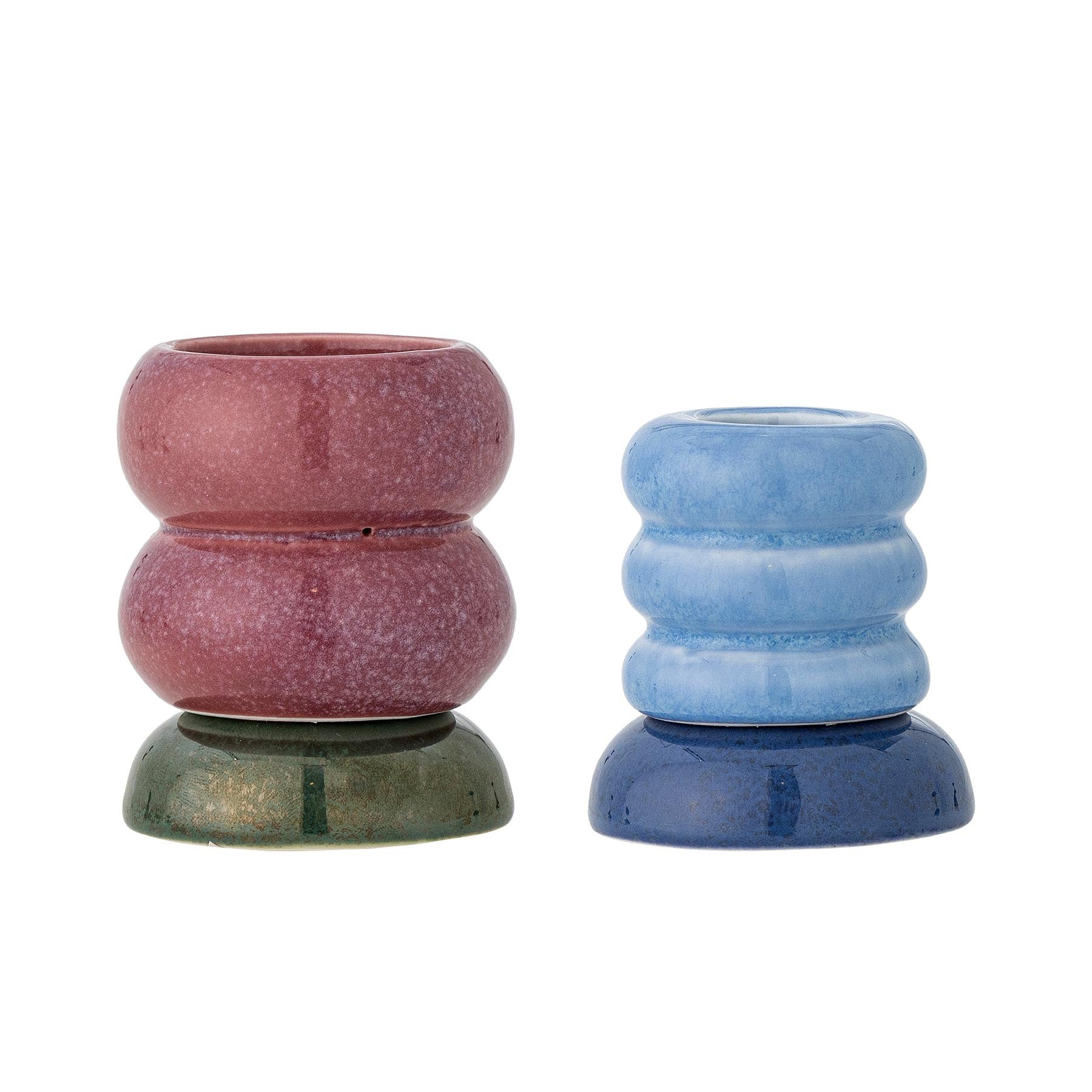 Tana Votive & Candle Holder, Bunt, Steingut in Multi präsentiert im Onlineshop von KAQTU Design AG. Kerzenständer ist von Bloomingville