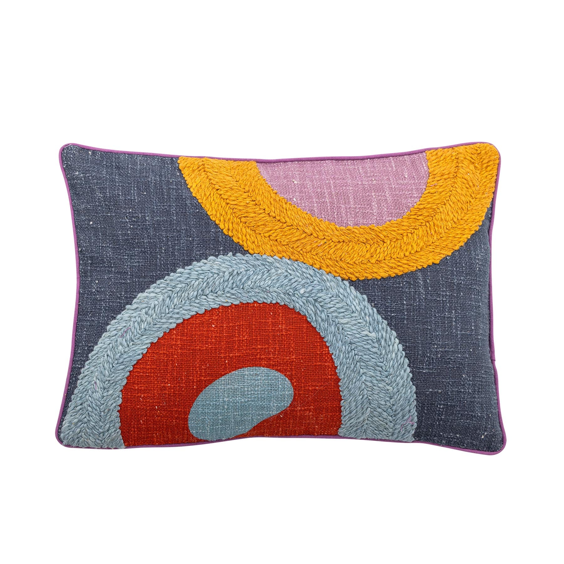 Polivia Kissen, Bunt, Baumwolle in Multi präsentiert im Onlineshop von KAQTU Design AG. Deko Kissenbezug ist von Bloomingville