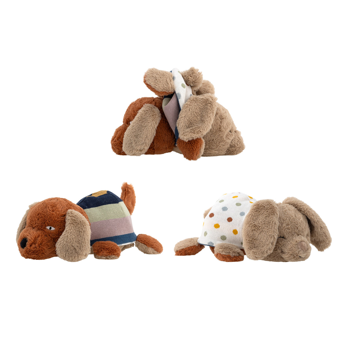 Charlie Plüschtier, Bunt, Polyester in Multi präsentiert im Onlineshop von KAQTU Design AG. Plüschtier Kids ist von Bloomingville Mini