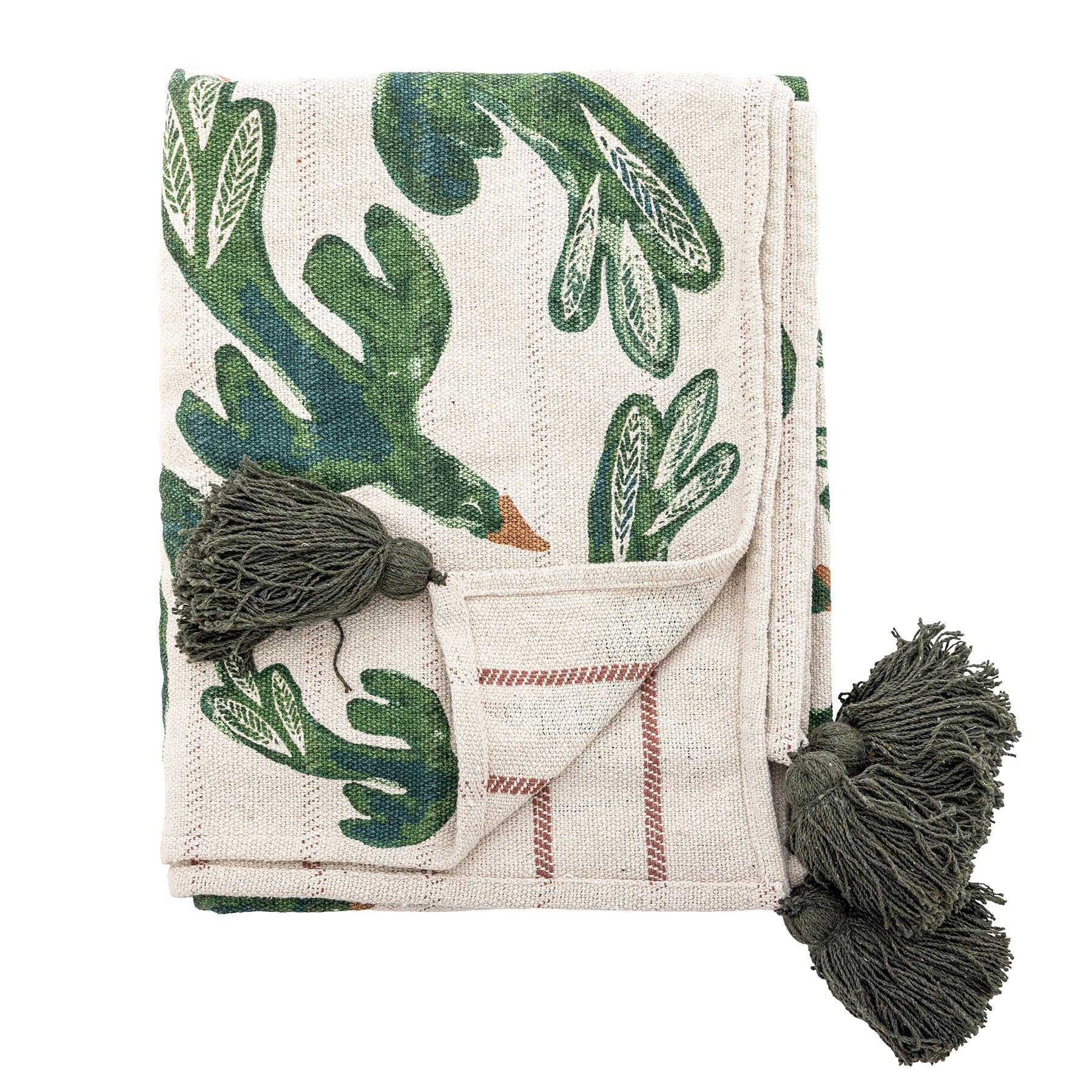 Birdliva Decke, Bunt, Recycelte Baumwolle in Multi präsentiert im Onlineshop von KAQTU Design AG. Bettüberwurf ist von Bloomingville