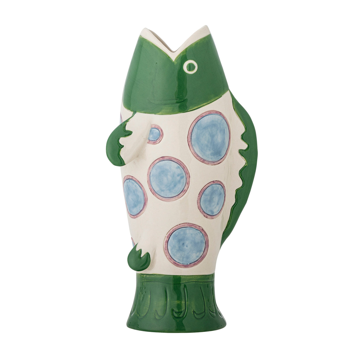 Irving Vase, Bunt, Steingut in Multi präsentiert im Onlineshop von KAQTU Design AG. Vase ist von Bloomingville