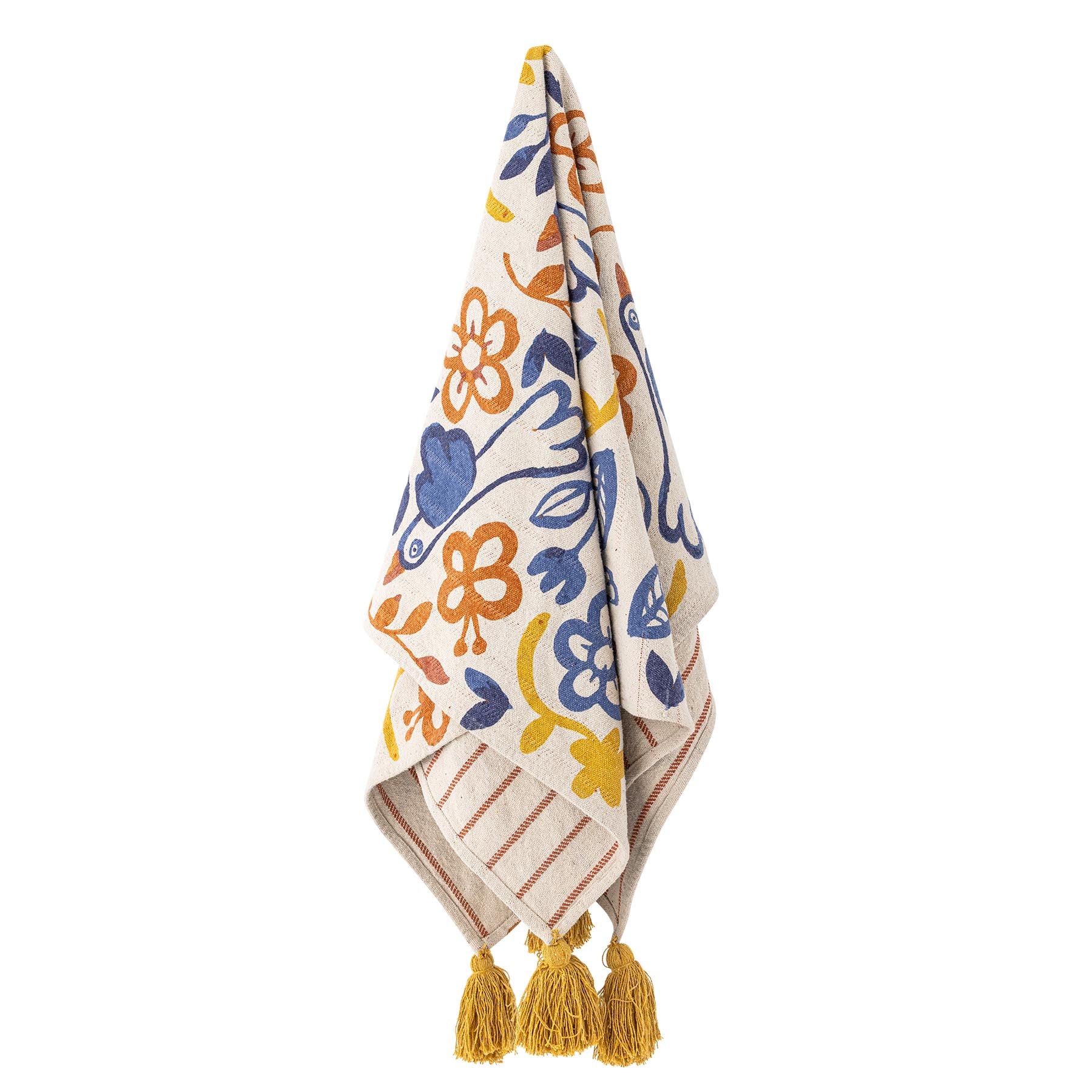 Figuria Decke, Bunt, Recycelte Baumwolle in Multi präsentiert im Onlineshop von KAQTU Design AG. Bettüberwurf ist von Bloomingville