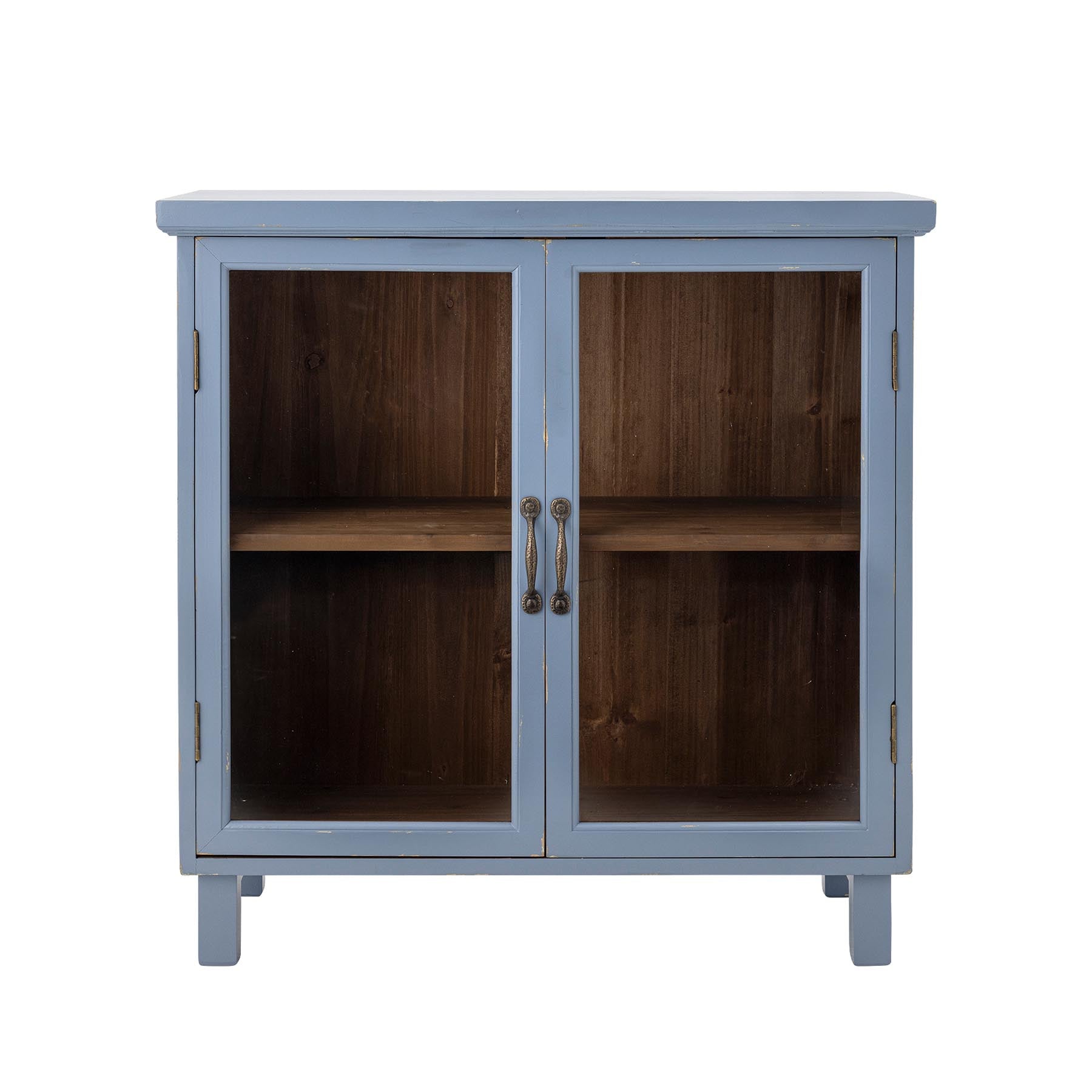 Hazem Kabinett, Blau, Tannenholz in Blue präsentiert im Onlineshop von KAQTU Design AG. Cabinet ist von Creative Collection