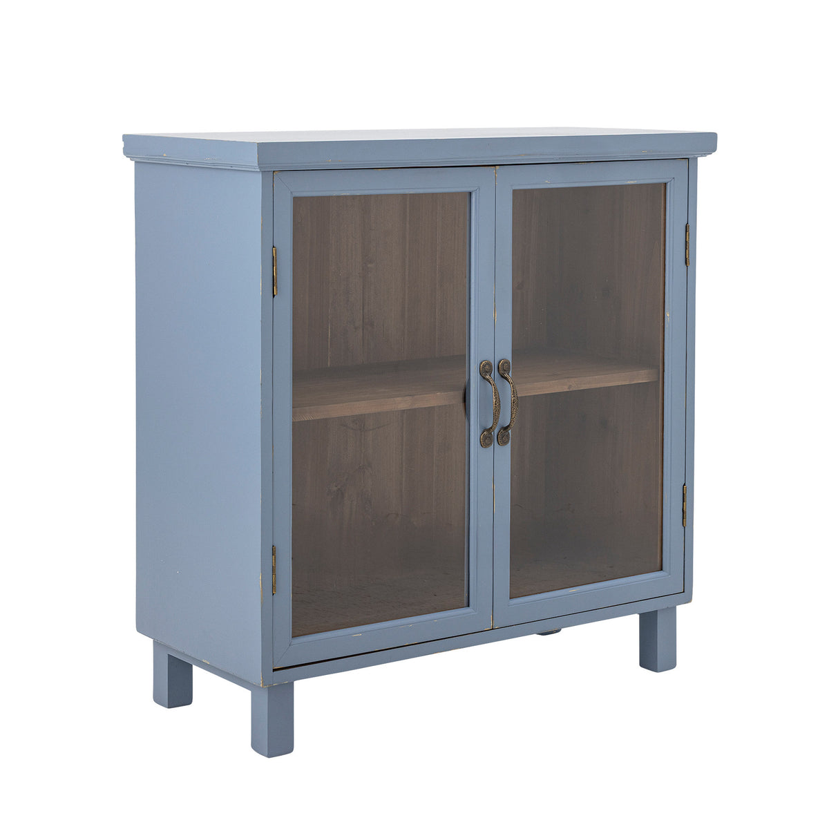 Hazem Kabinett, Blau, Tannenholz in Blau präsentiert im Onlineshop von KAQTU Design AG. Cabinet ist von Creative Collection