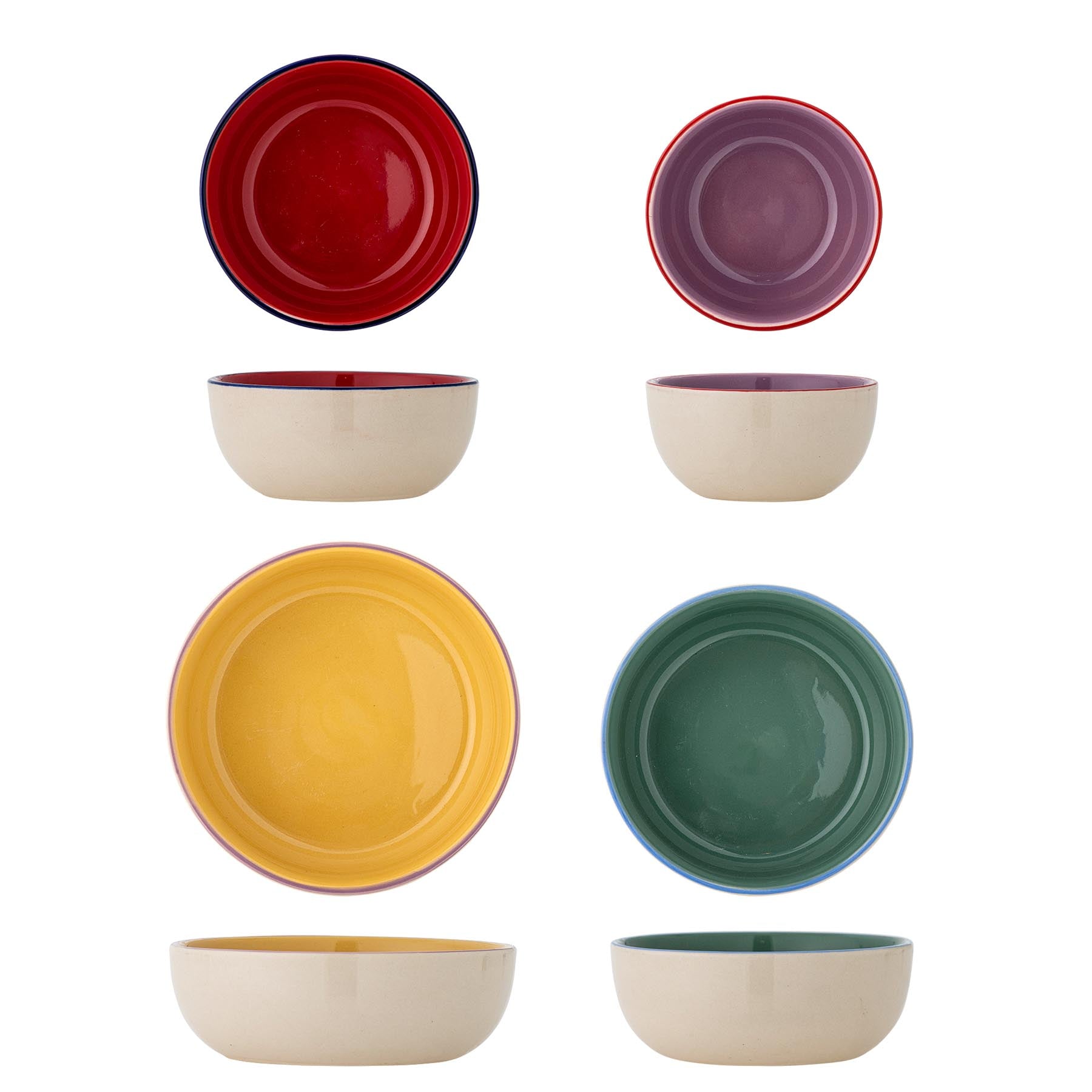 Vista Schale, Bunt, Steingut in Multi präsentiert im Onlineshop von KAQTU Design AG. Schale ist von Bloomingville
