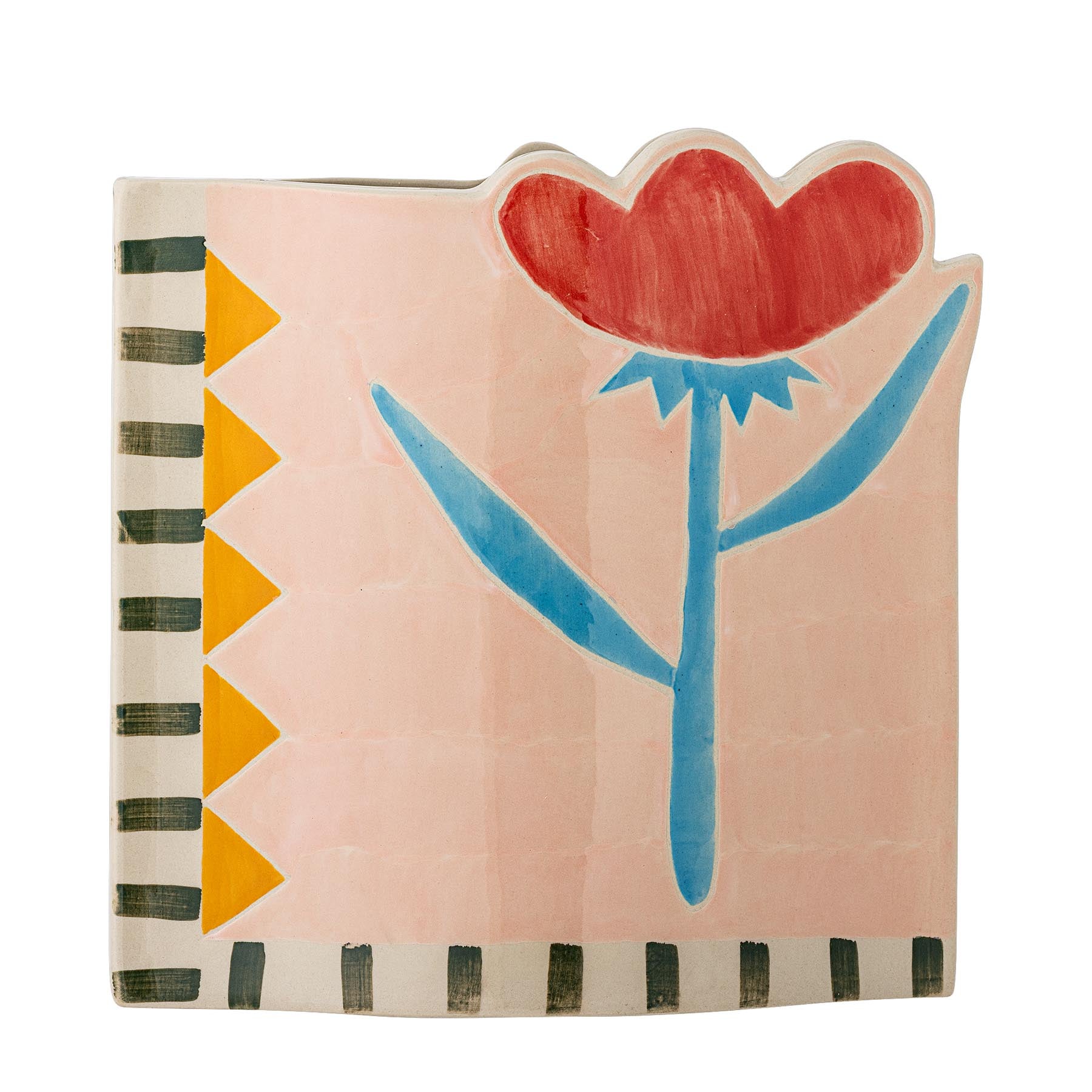 Vinia Vase, Bunt, Steingut in Multi präsentiert im Onlineshop von KAQTU Design AG. Vase ist von Bloomingville