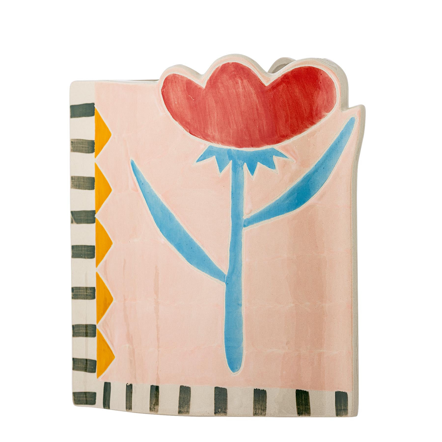 Vinia Vase, Bunt, Steingut in Multi präsentiert im Onlineshop von KAQTU Design AG. Vase ist von Bloomingville
