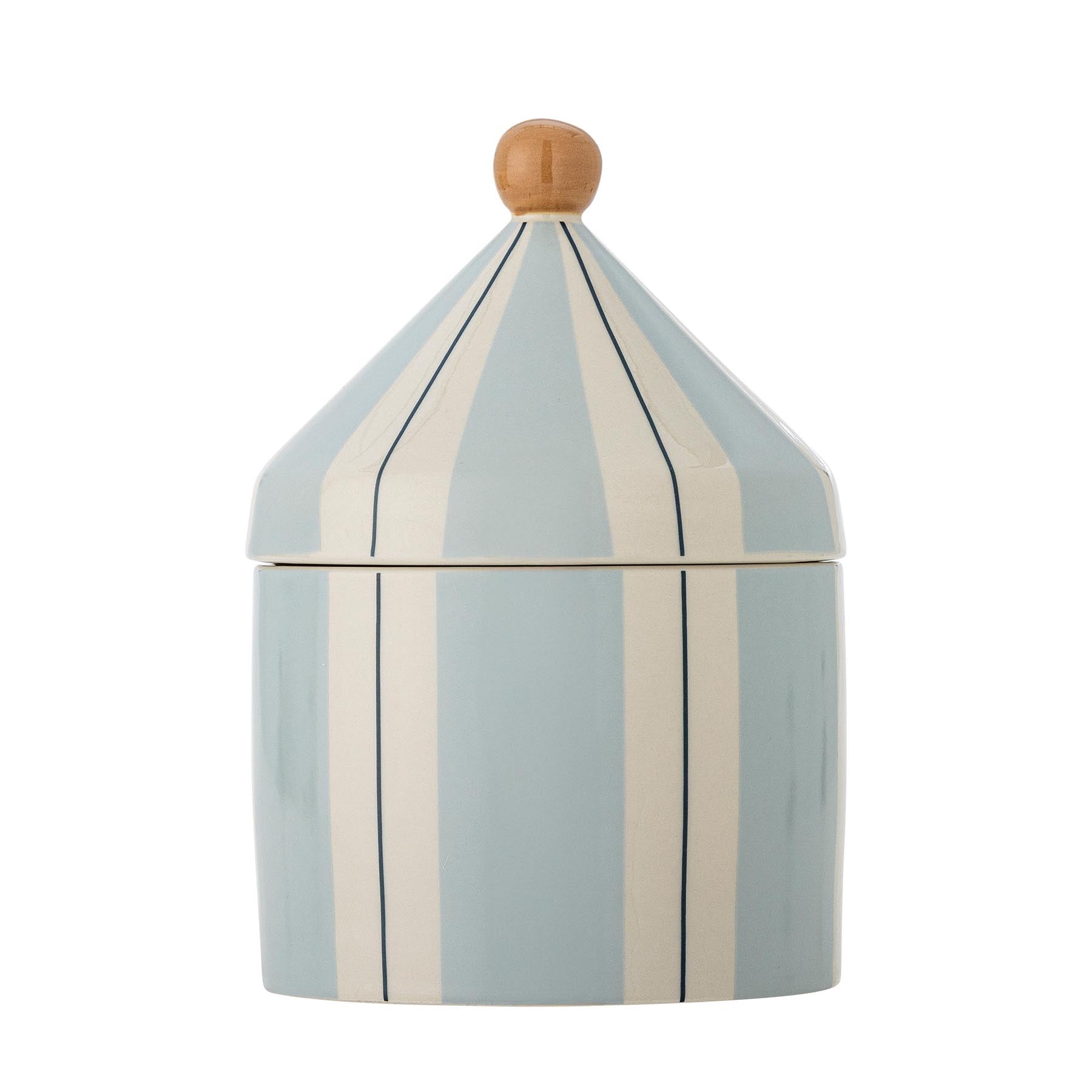 Cimmi Gefäß mit Deckel, Blau, Steingut in Blue präsentiert im Onlineshop von KAQTU Design AG. Kanne ist von Bloomingville Mini
