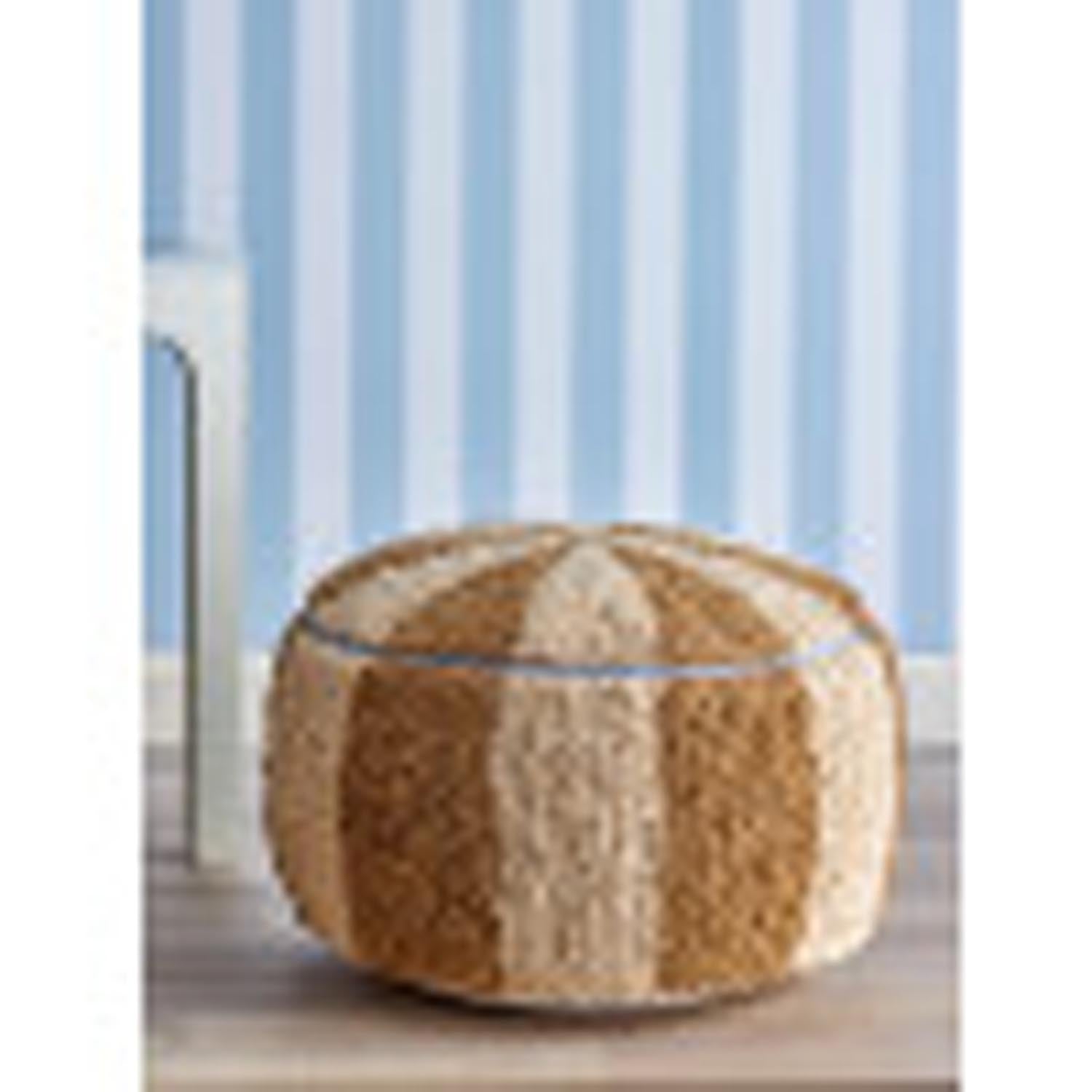Charoline Pouf, Natur, Baumwolle in Nature präsentiert im Onlineshop von KAQTU Design AG. Pouf ist von Bloomingville Mini