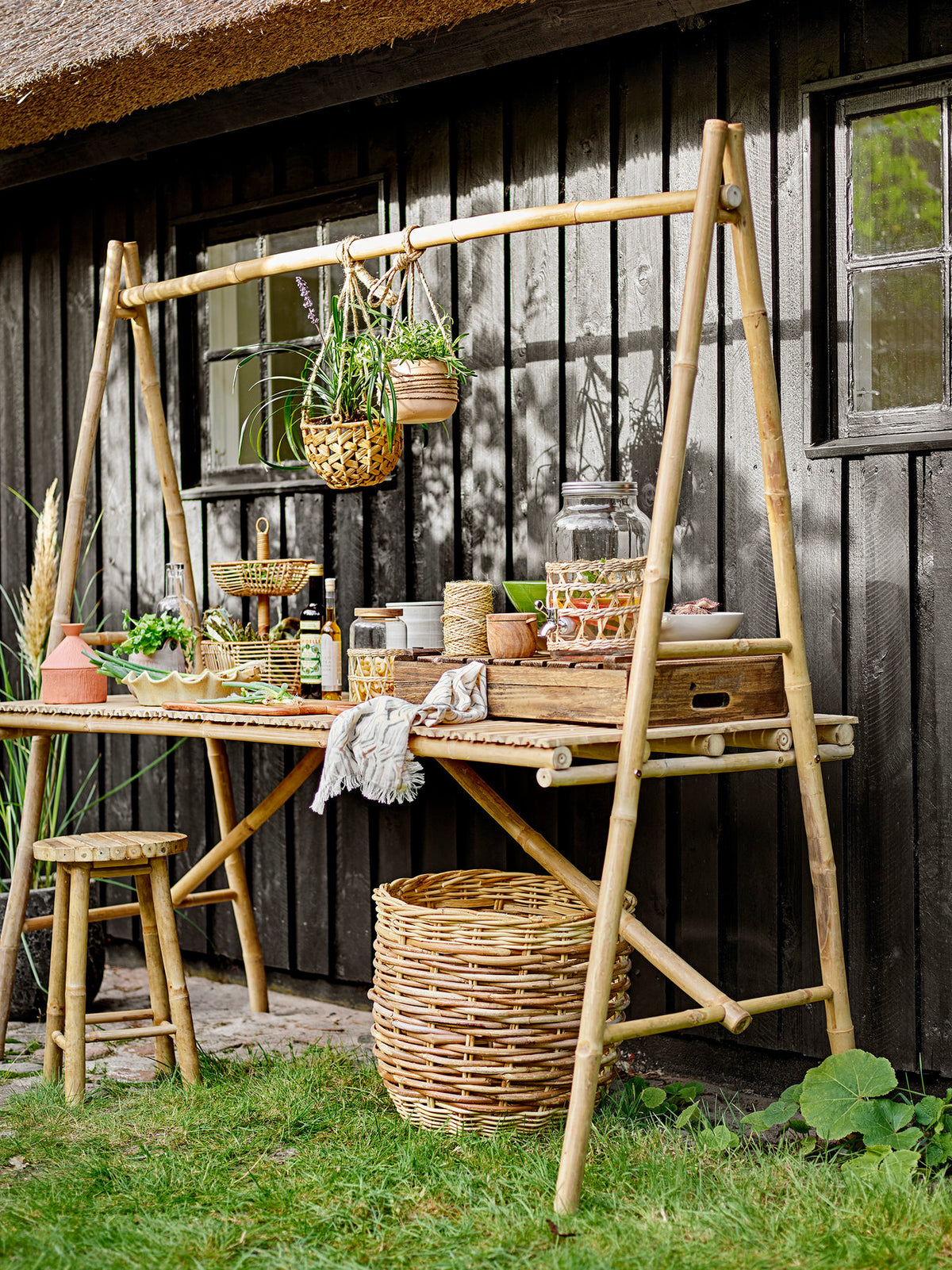 Malo Tisch, Natur, Bambus in Nature präsentiert im Onlineshop von KAQTU Design AG. Tischsystem ist von Bloomingville