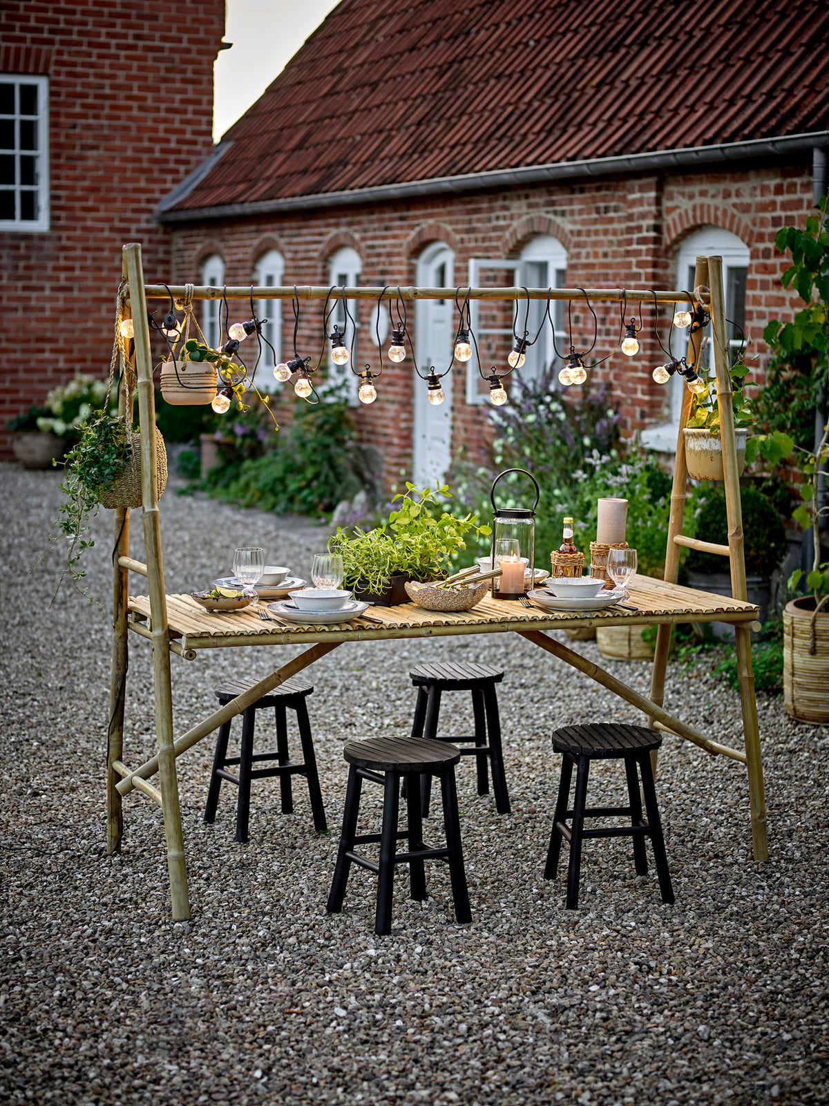 Malo Tisch, Natur, Bambus in Nature präsentiert im Onlineshop von KAQTU Design AG. Tischsystem ist von Bloomingville