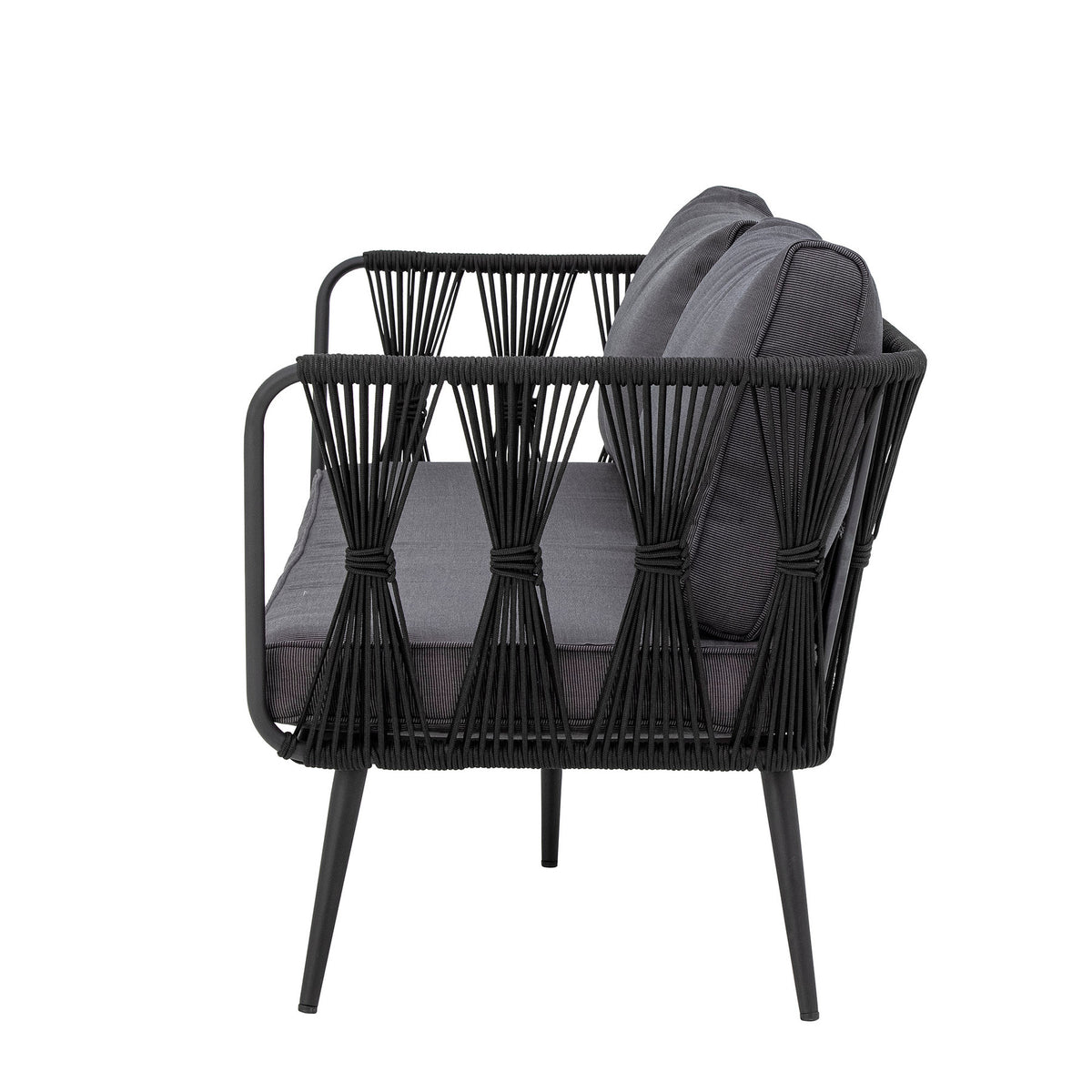 Pavone Sofa, Schwarz, Metall in Black präsentiert im Onlineshop von KAQTU Design AG. Lounge Sofa ist von Bloomingville