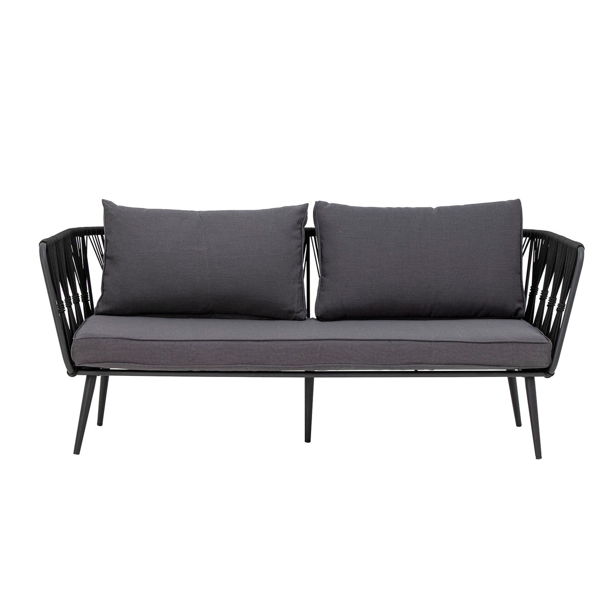Pavone Fire-resistant Sofa, Schwarz, Metall in Schwarz präsentiert im Onlineshop von KAQTU Design AG. Lounge Sofa ist von Bloomingville