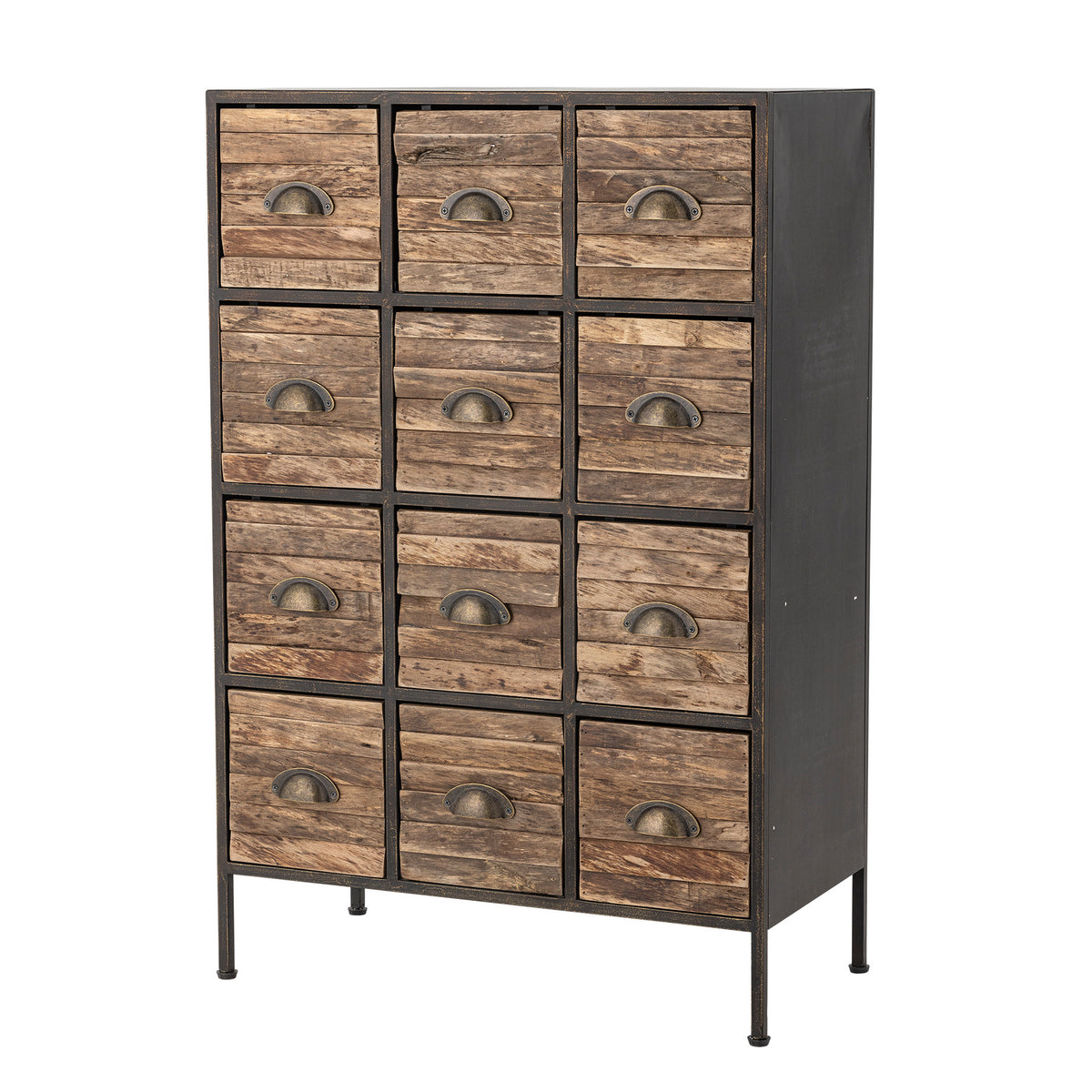 Matteo Drawer, Schwarz, Metall in Schwarz präsentiert im Onlineshop von KAQTU Design AG. High-Sideboard ist von Creative Collection
