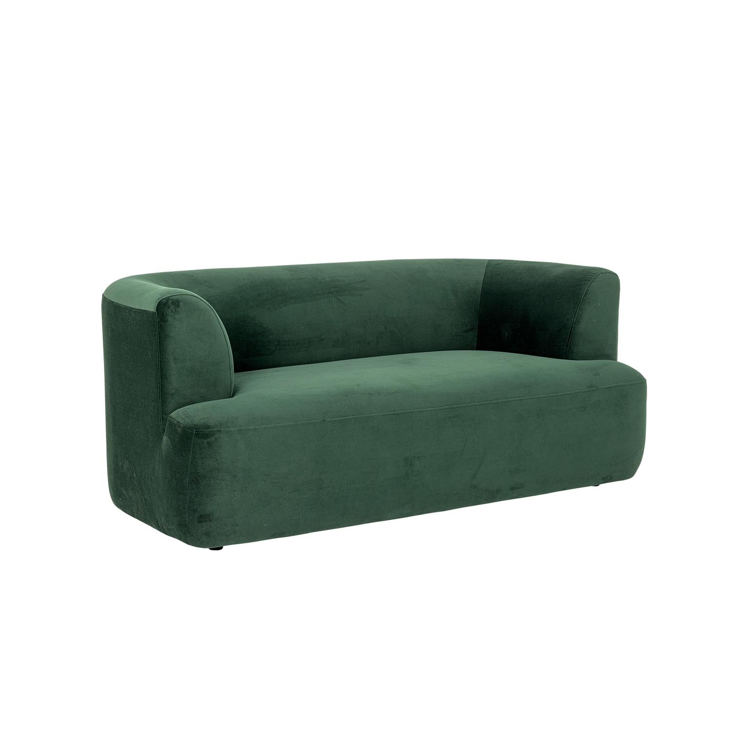 Entdecken Sie das elegante Morgan Sofa von Bloomingville in luxuriösem Grün. Perfekte Kombination aus Stil und Komfort für Ihr Wohnzimmer.