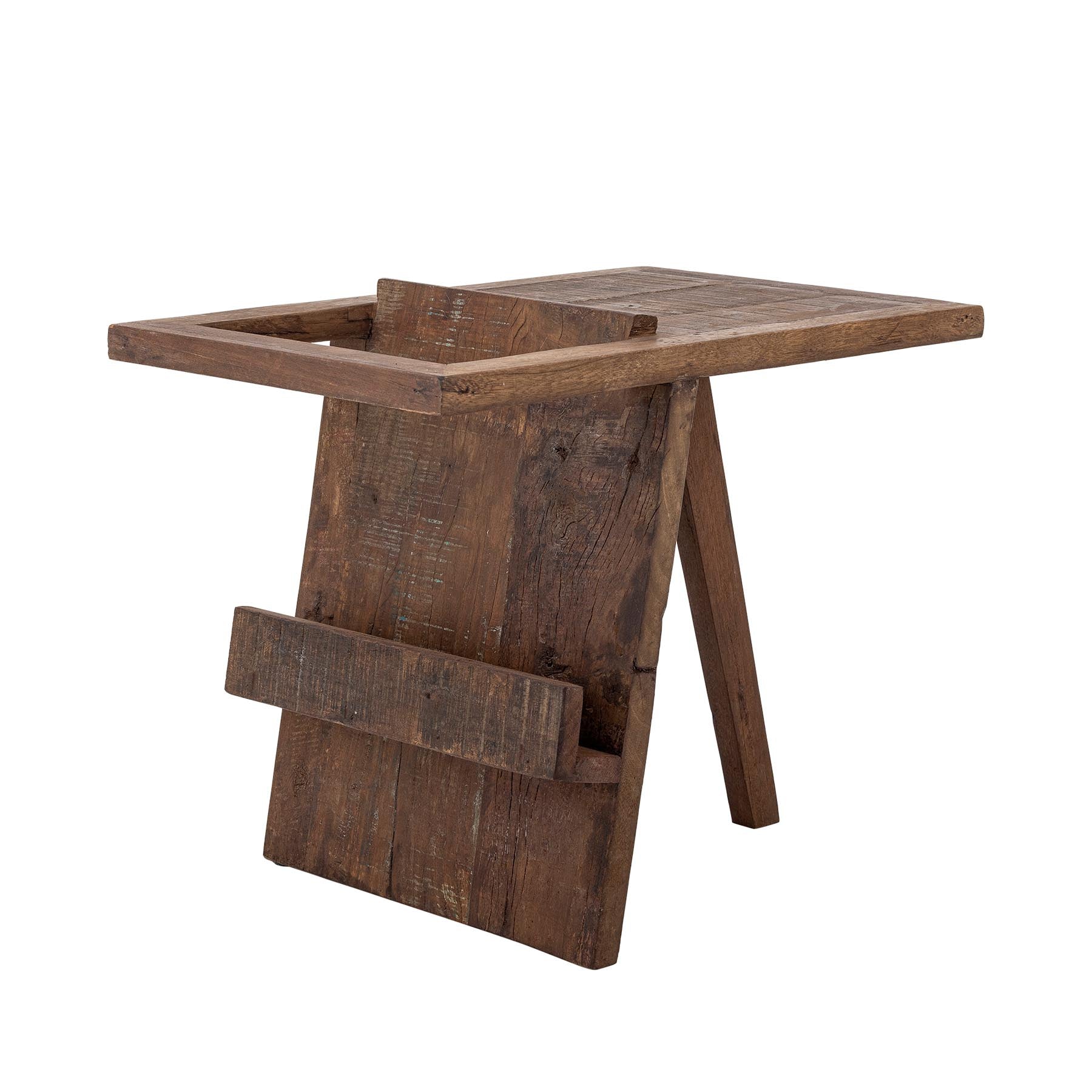 Villum Beistelltisch, Braun, Recyceltes Holz in Brown präsentiert im Onlineshop von KAQTU Design AG. Standregal ist von Creative Collection
