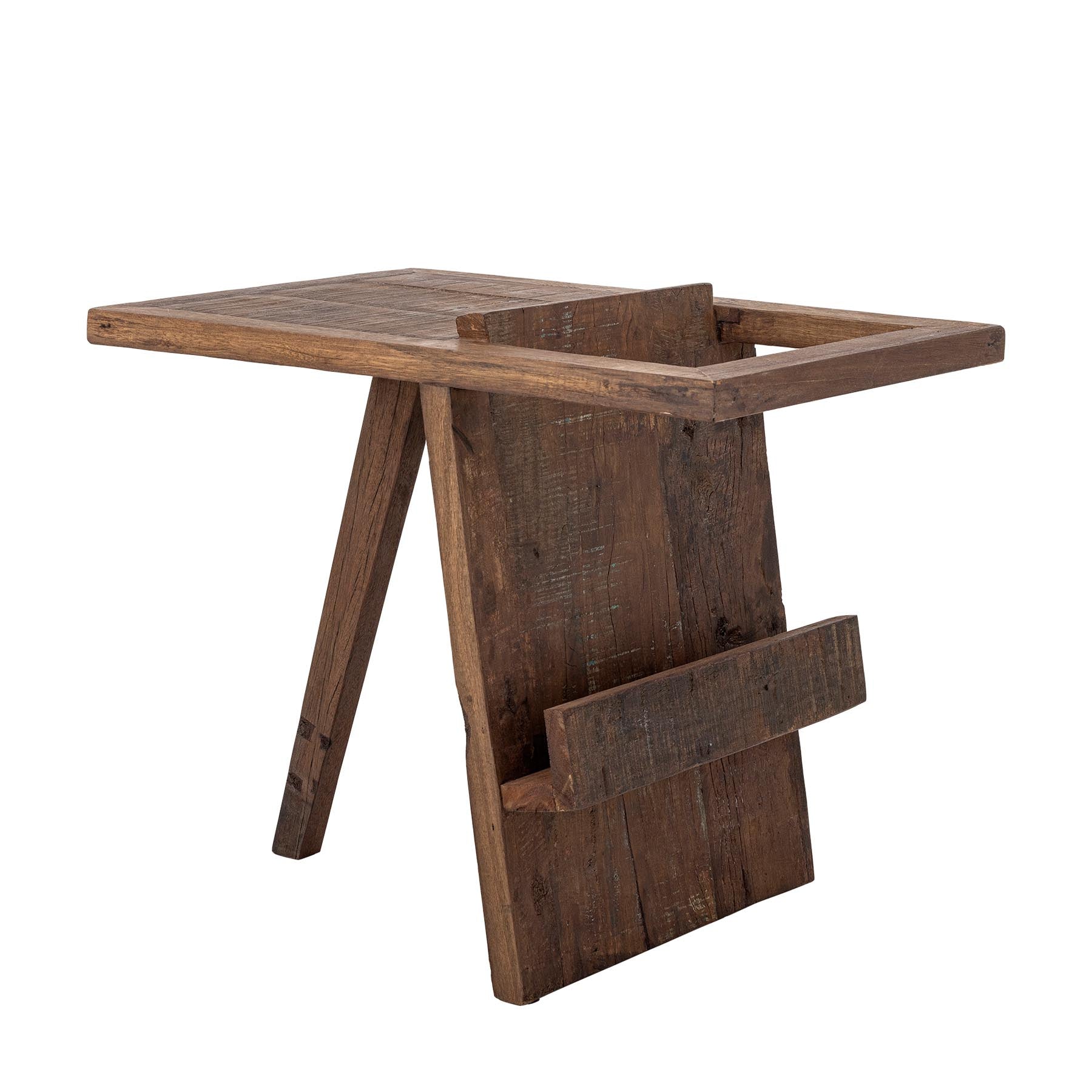 Villum Beistelltisch, Braun, Recyceltes Holz in Brown präsentiert im Onlineshop von KAQTU Design AG. Standregal ist von Creative Collection