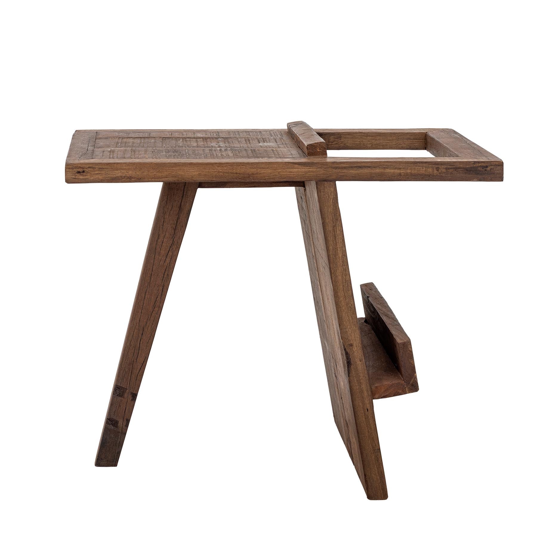 Villum Beistelltisch, Braun, Recyceltes Holz in Brown präsentiert im Onlineshop von KAQTU Design AG. Standregal ist von Creative Collection