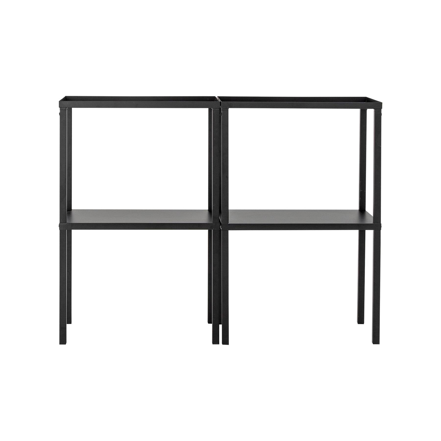 Loups Bücherregal, Schwarz, Metall in Black präsentiert im Onlineshop von KAQTU Design AG. Bücherregal ist von Bloomingville