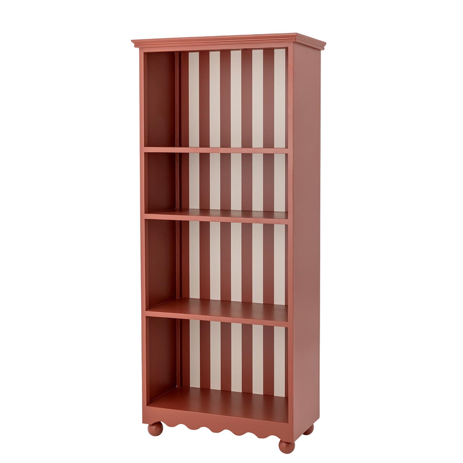 Entdecken Sie das Sasha Kabinett von Bloomingville in Rot – ein elegantes MDF-Regal, das Funktionalität und Design vereint und jedem Raum Wärme verleiht.