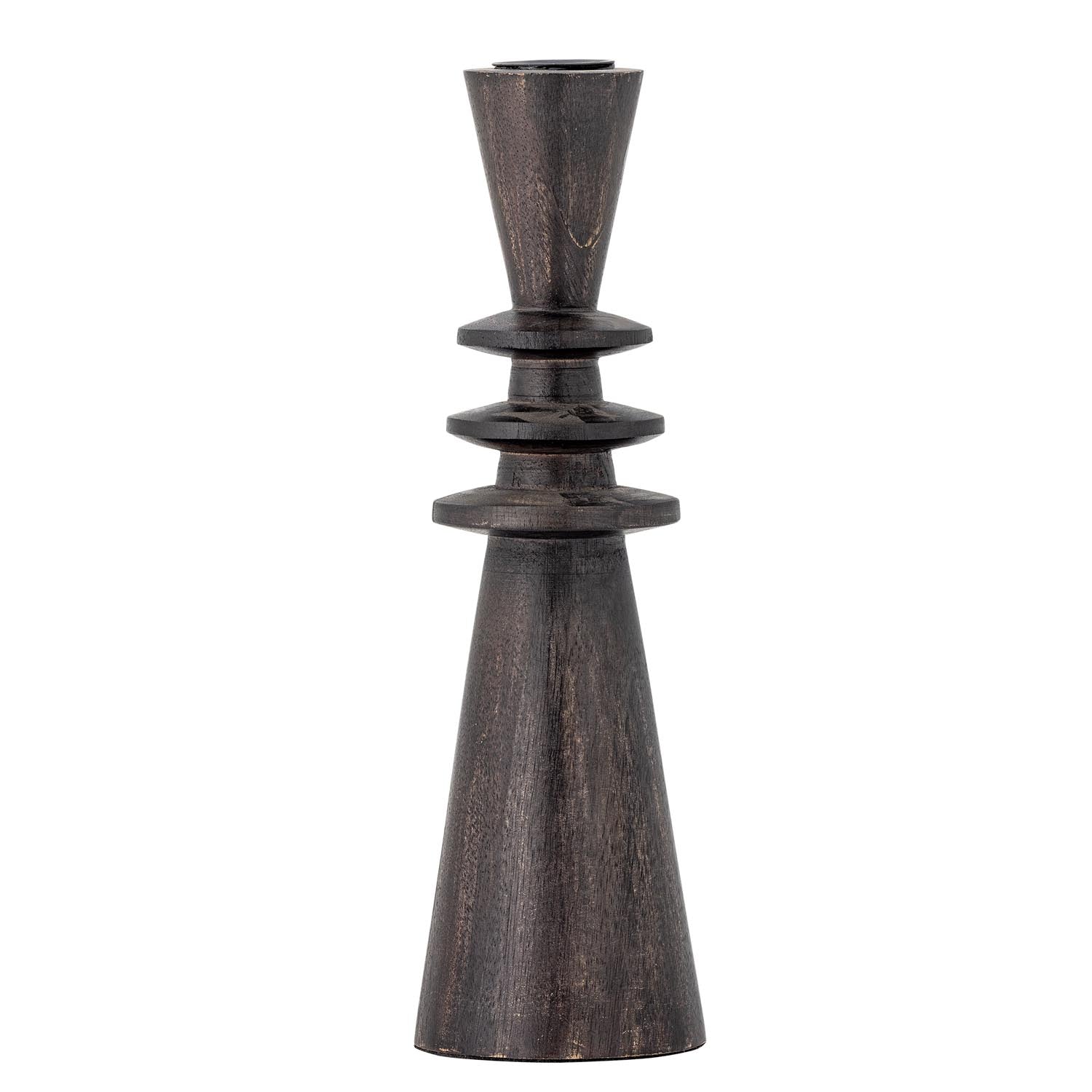 Armel Kerzenhalter, Schwarz, Mango in Schwarz präsentiert im Onlineshop von KAQTU Design AG. Kerzenständer ist von Bloomingville