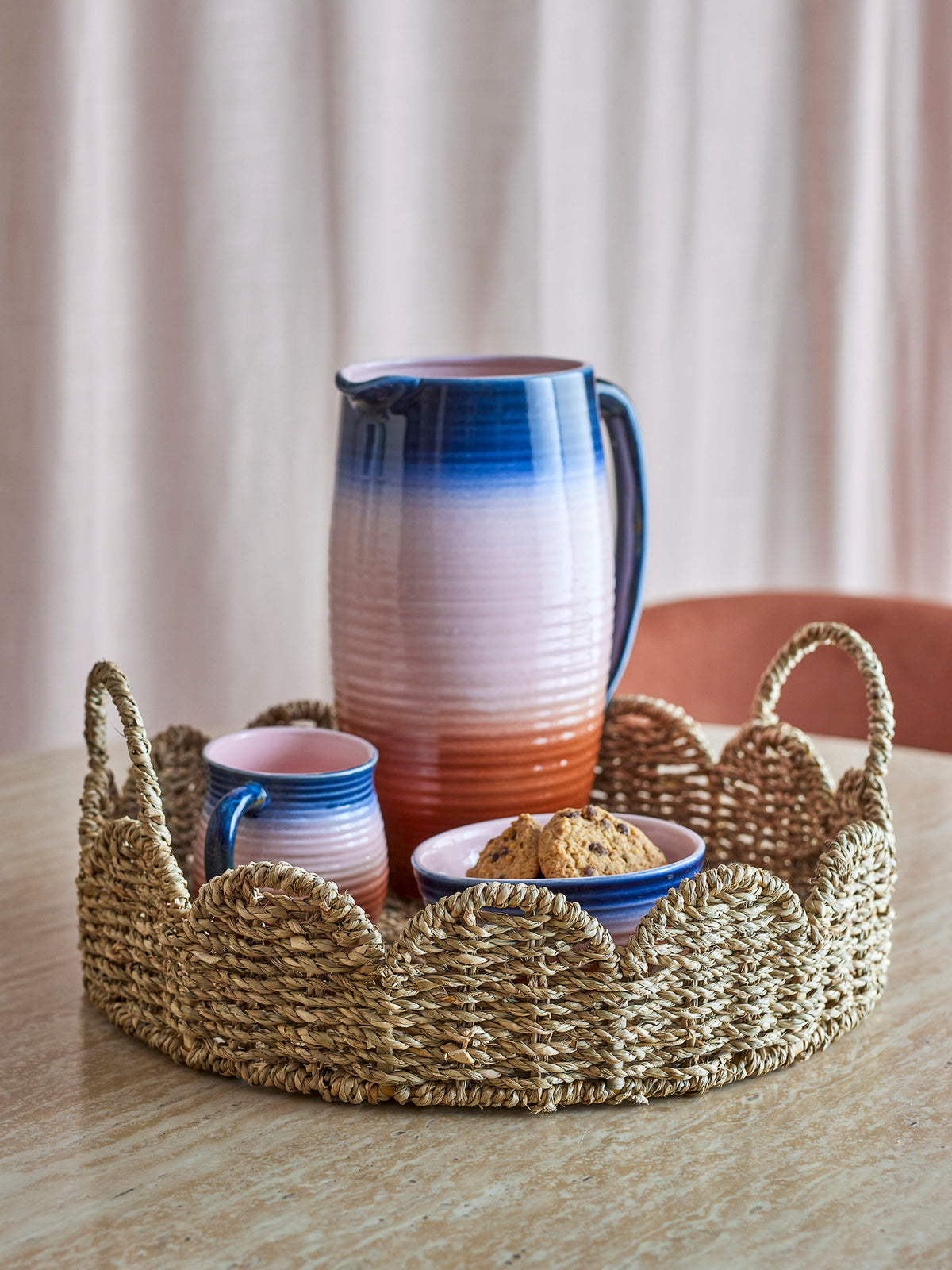Brea Serviertablett, Natur, Seegras in Nature präsentiert im Onlineshop von KAQTU Design AG. Käsezubehör ist von Bloomingville