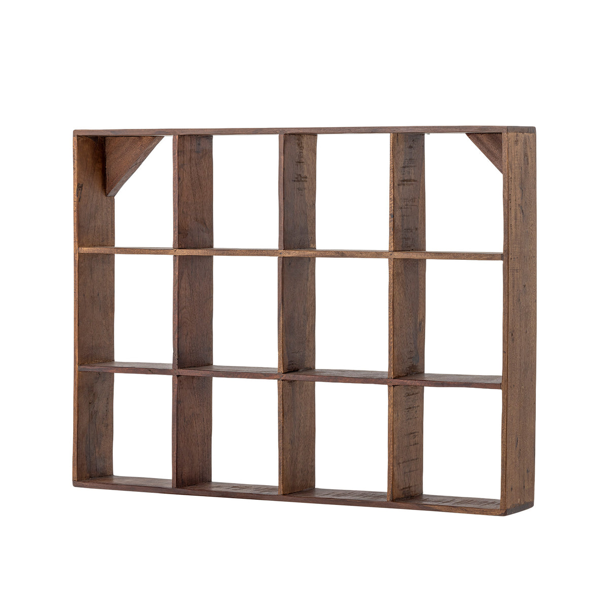 Tilo Regal, Braun, Recyceltes Holz in Brown präsentiert im Onlineshop von KAQTU Design AG. Wandregal ist von Creative Collection