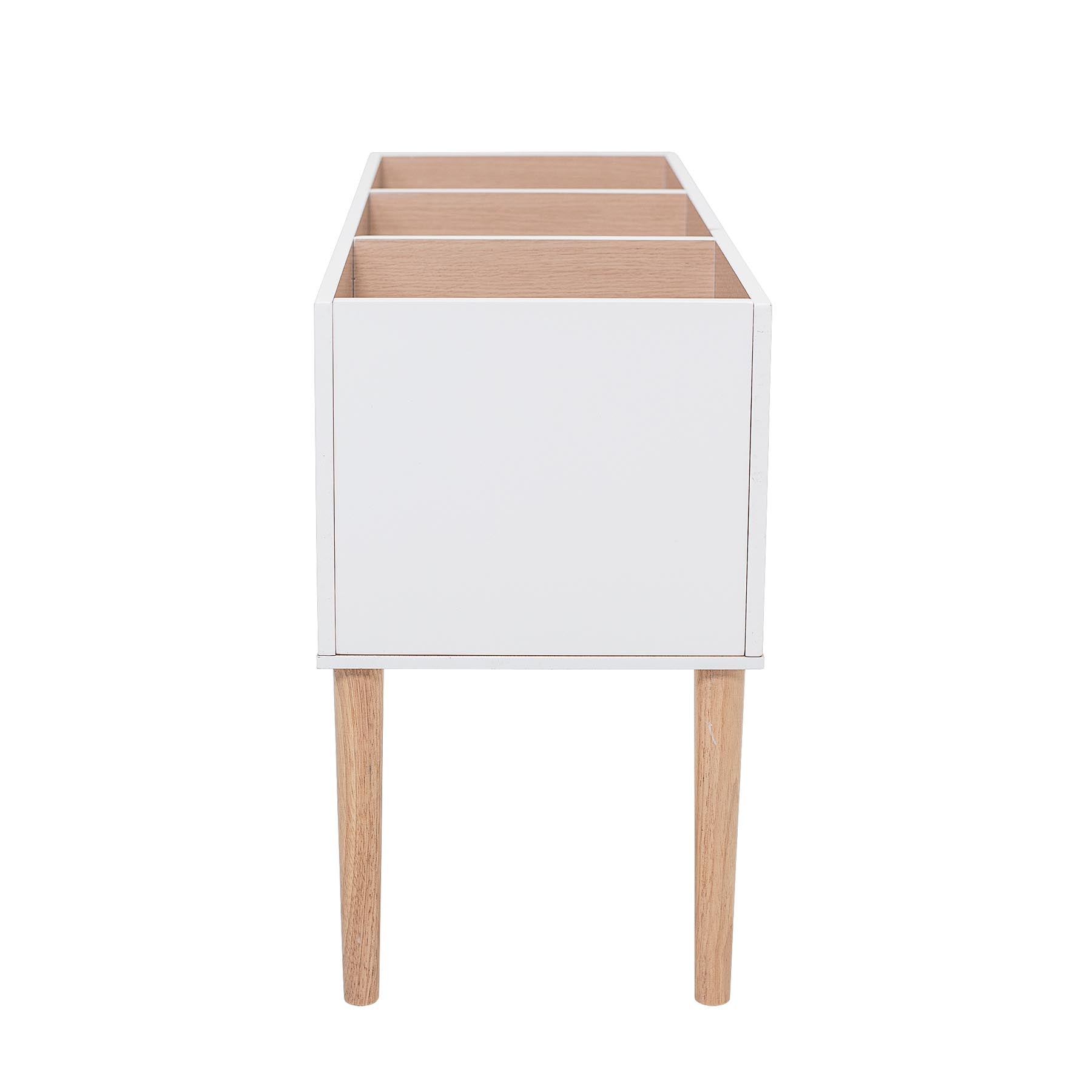 Salam Bücherständer, Weiß, FSC®100%, MDF in White präsentiert im Onlineshop von KAQTU Design AG. Bücherregal ist von Bloomingville Mini