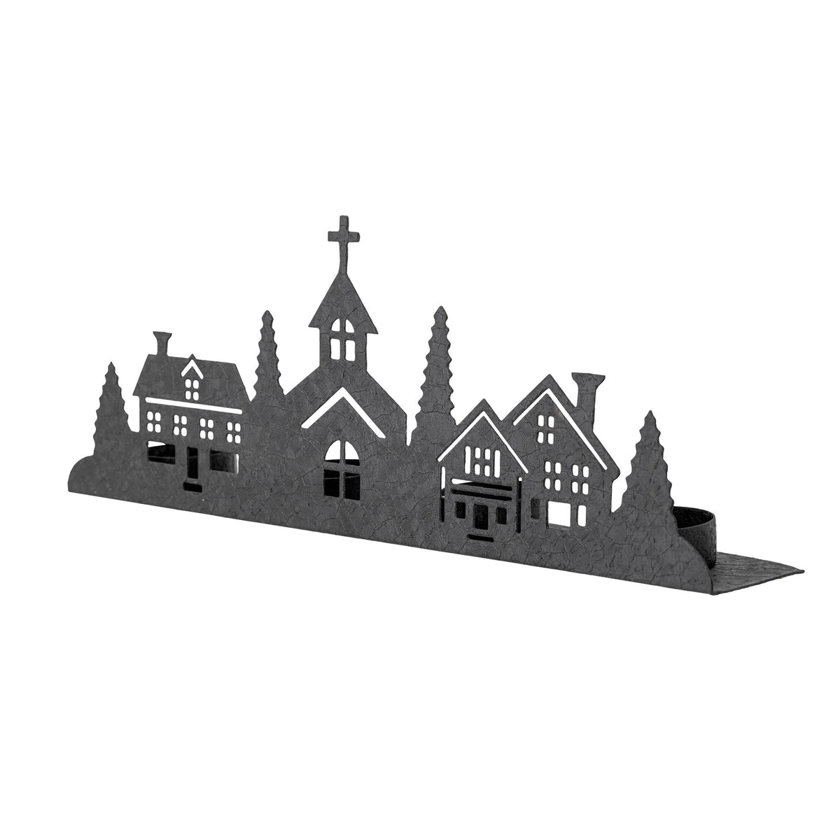 Cielo Teelichthalter, Schwarz, Metall in Schwarz präsentiert im Onlineshop von KAQTU Design AG. Teelichthalter ist von Bloomingville