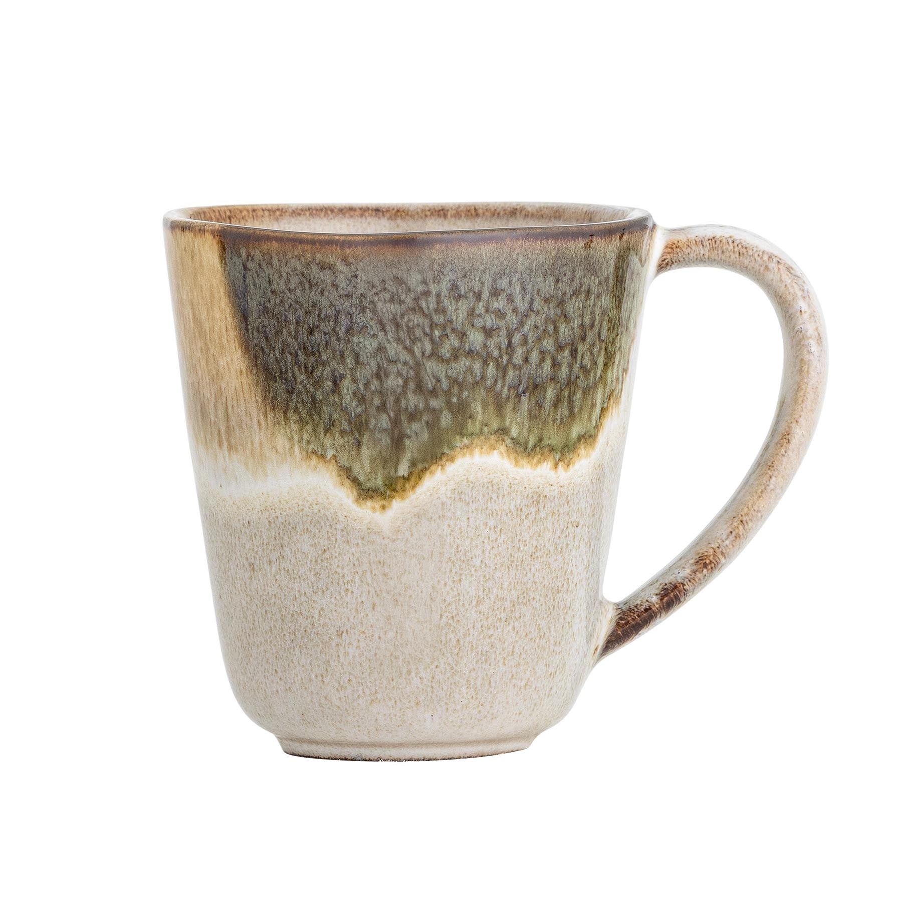 Jules Becher, Grün, Steingut in Green präsentiert im Onlineshop von KAQTU Design AG. Tasse ist von Bloomingville