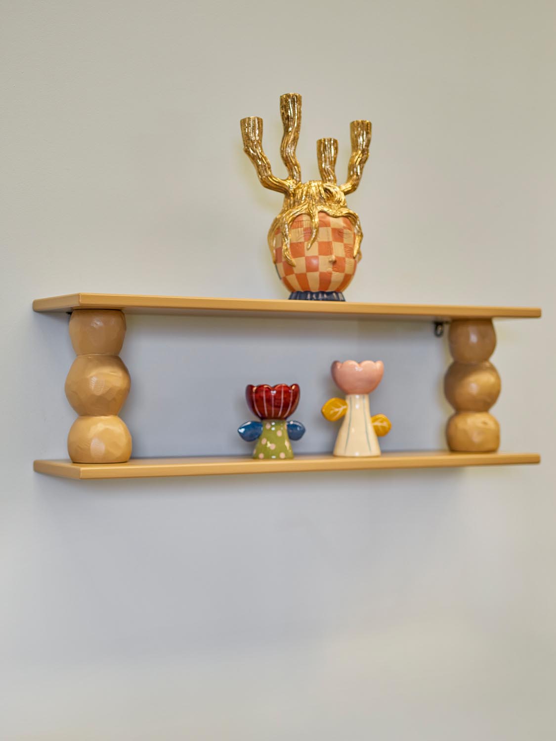 Solan Regal, Natur, MDF in Nature präsentiert im Onlineshop von KAQTU Design AG. Wandregal ist von Bloomingville