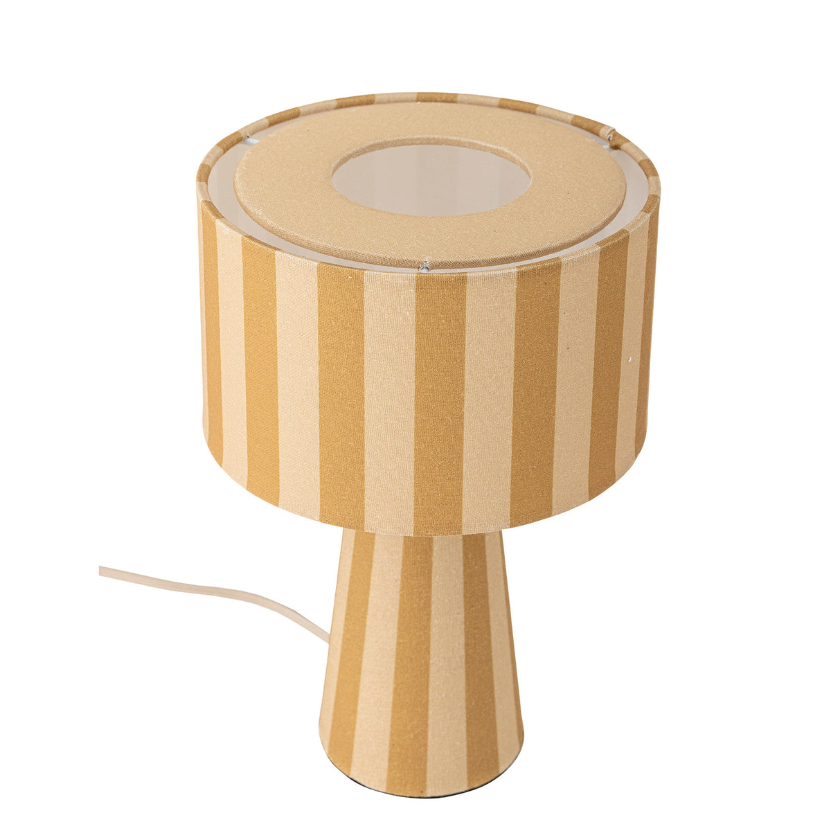 Emmie Tischlampe, Gelb, Leinen in Yellow präsentiert im Onlineshop von KAQTU Design AG. Tischleuchte ist von Bloomingville