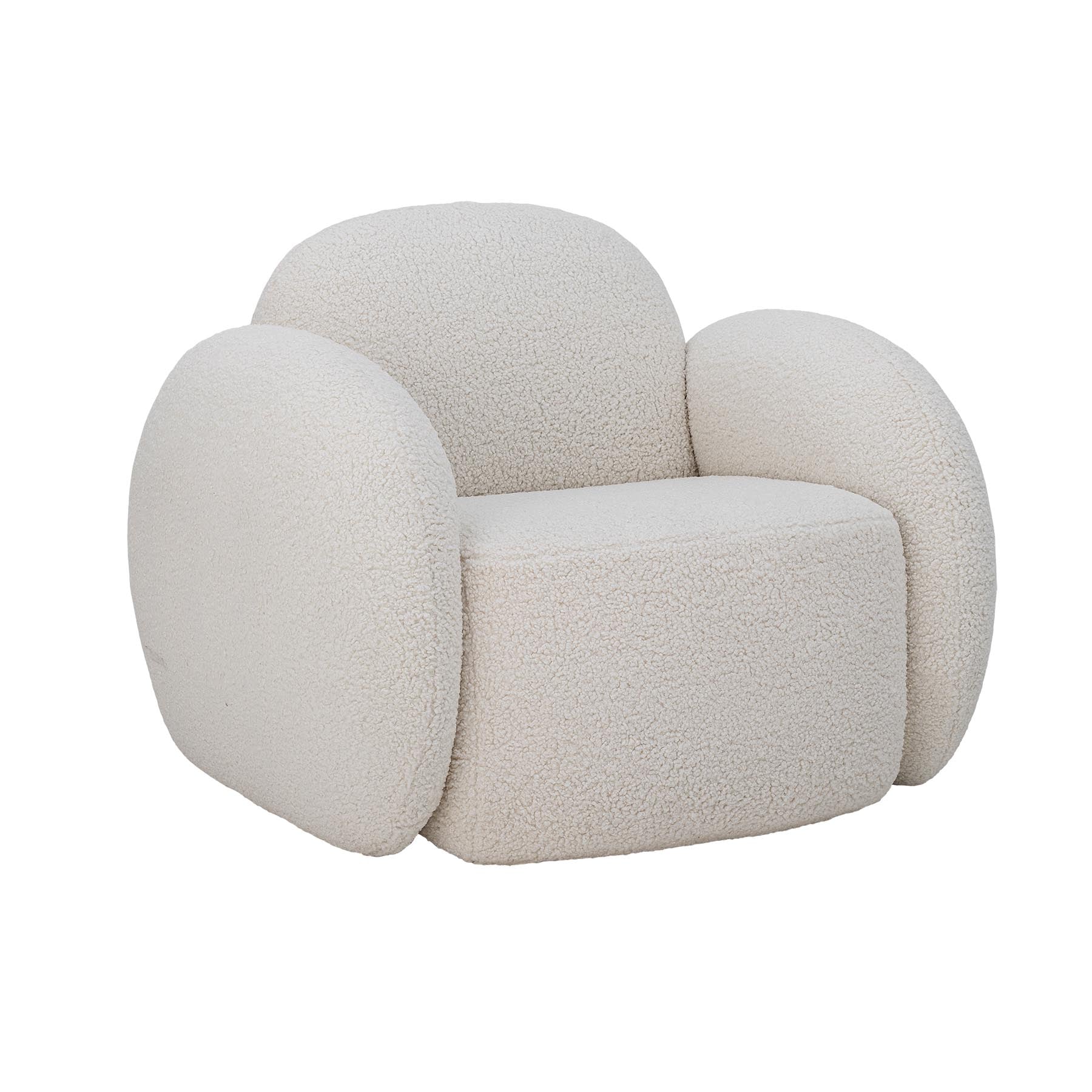 Zanno Loungesessel, Weiß, FSC®Mix, Pine in White präsentiert im Onlineshop von KAQTU Design AG. Sessel ist von Bloomingville