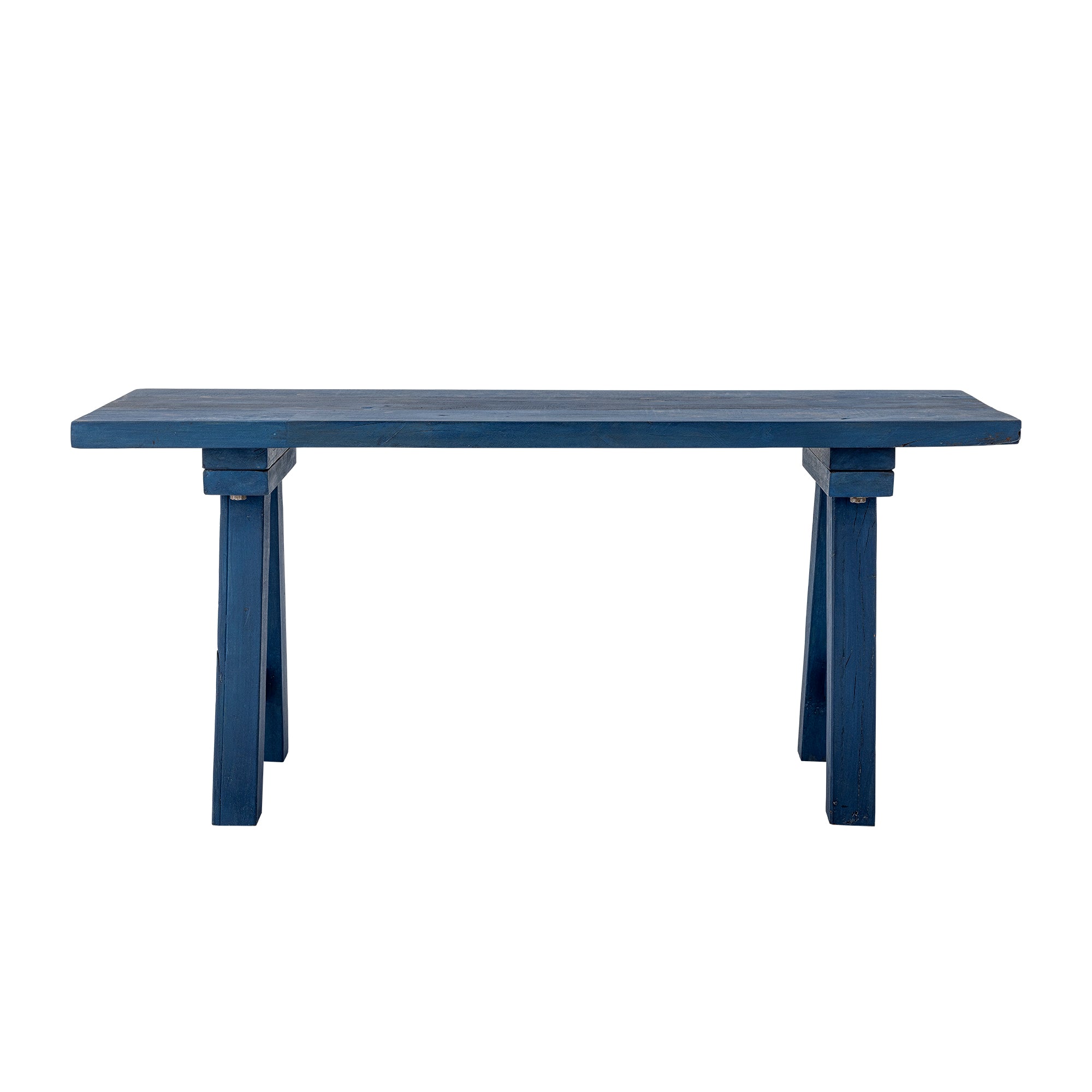 Porir Bank, Blau, Recyceltes Holz in Blue präsentiert im Onlineshop von KAQTU Design AG. Sitzbank ist von Creative Collection