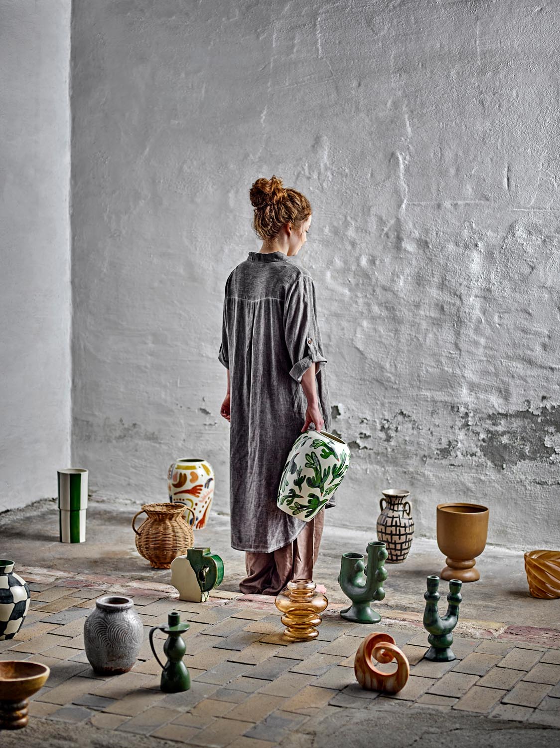 Uni Vase, Natur, Glas in Nature präsentiert im Onlineshop von KAQTU Design AG. Vase ist von Bloomingville