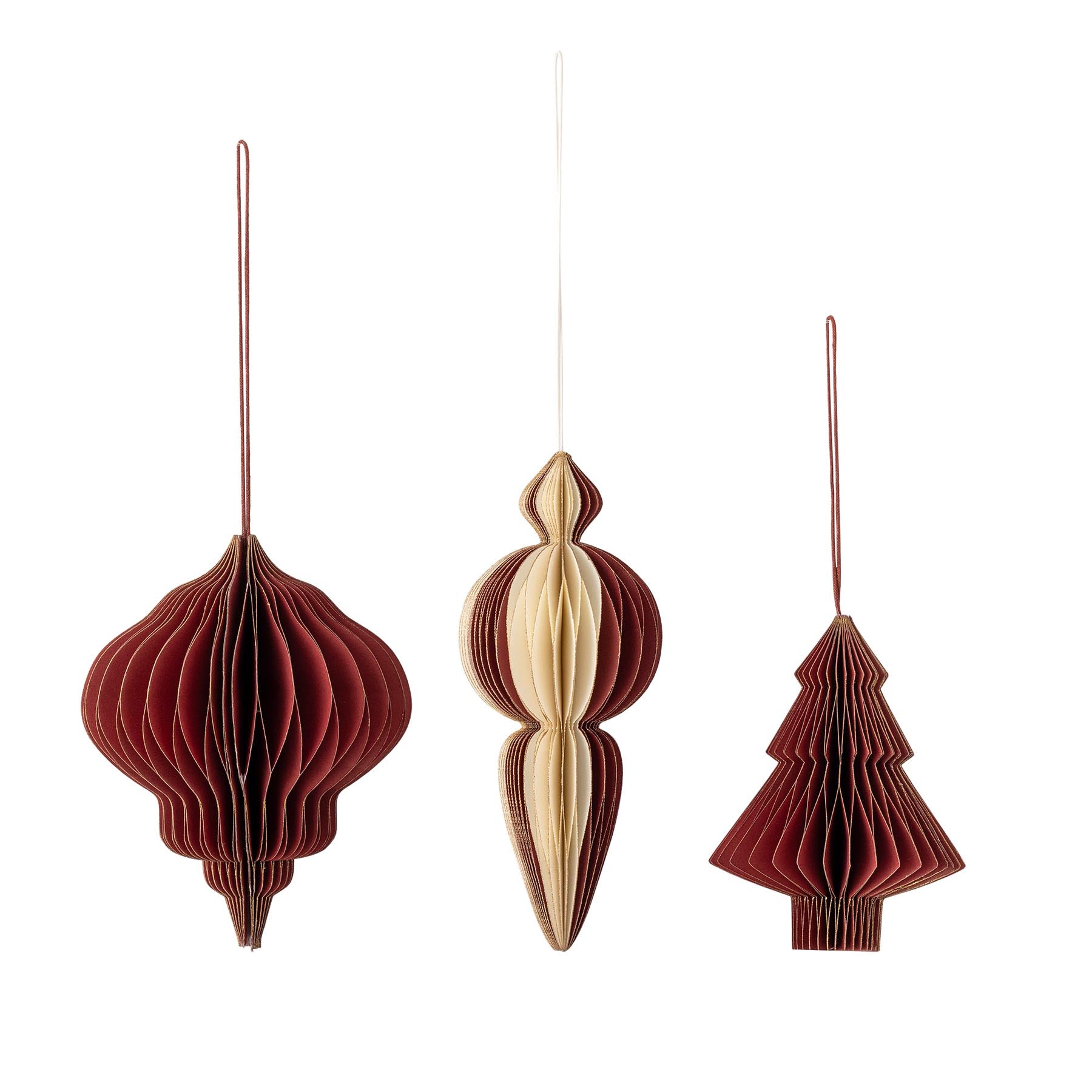 Tinkle Ornament, Rot, FSC®Mix, Paper in Red präsentiert im Onlineshop von KAQTU Design AG. Ornament ist von Bloomingville